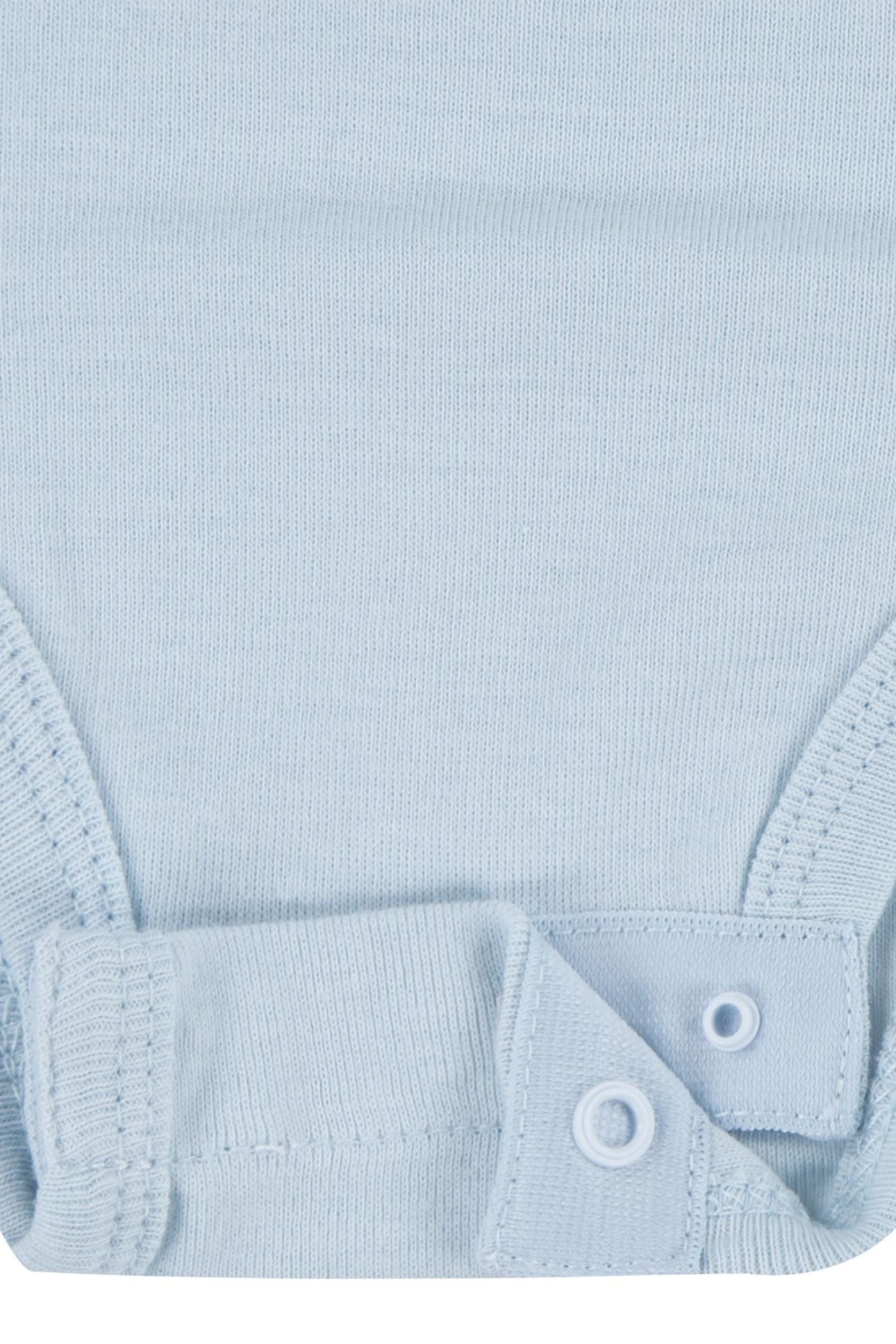 UNISEX POSTER LOGO 2PK L/S BODYSUIT VISTA BLUE 4