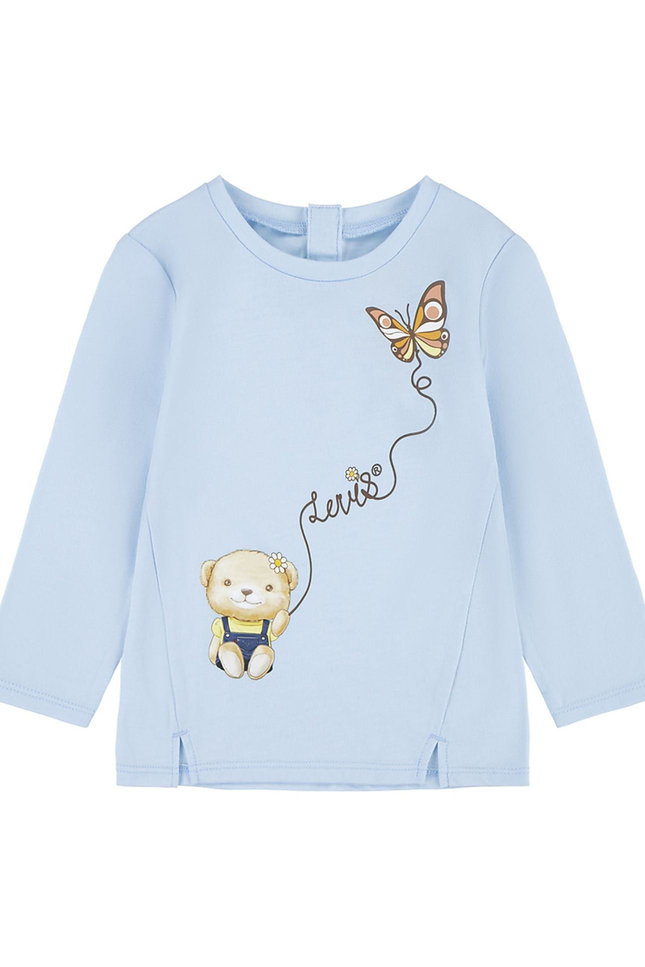 GIRLS BEAR NOTCHED FRONT TEE OMPHALODES 1