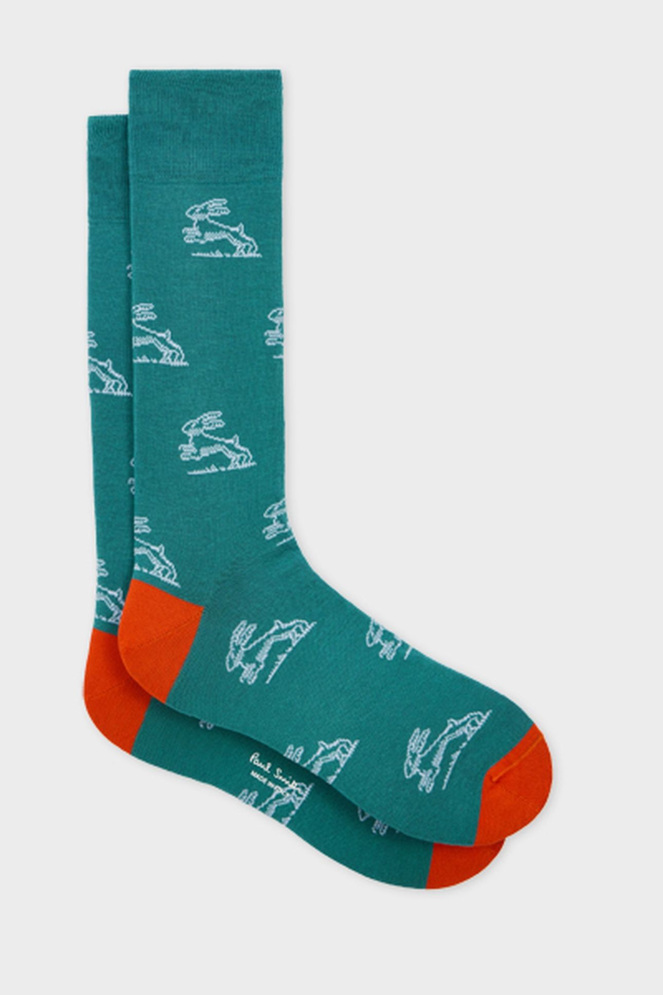 MEN SOCK LAZLO RABBIT PETROL GREEN 3