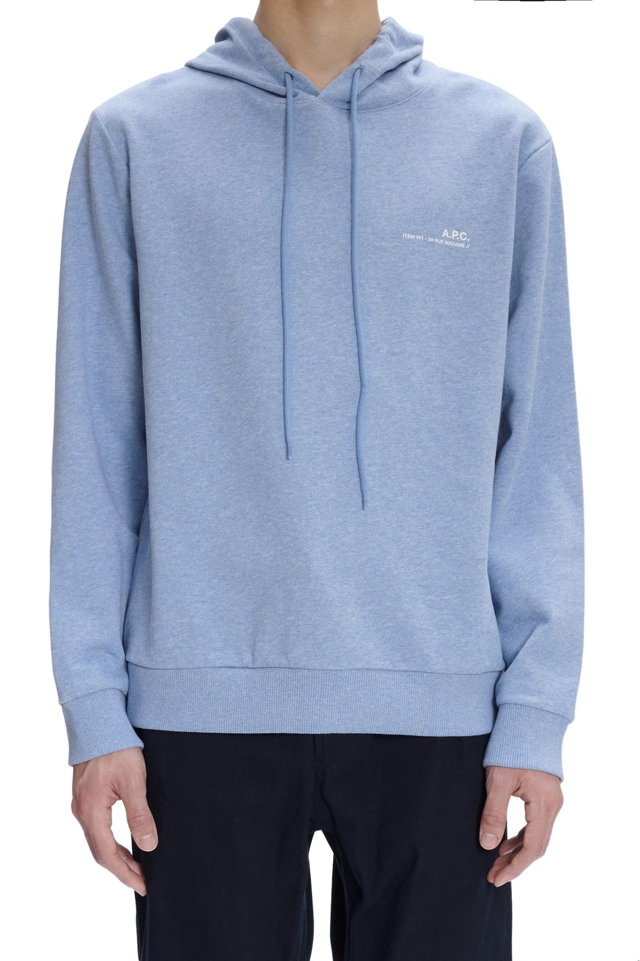 UNISEX HOODIE HEATHERED SKY BLUE 1