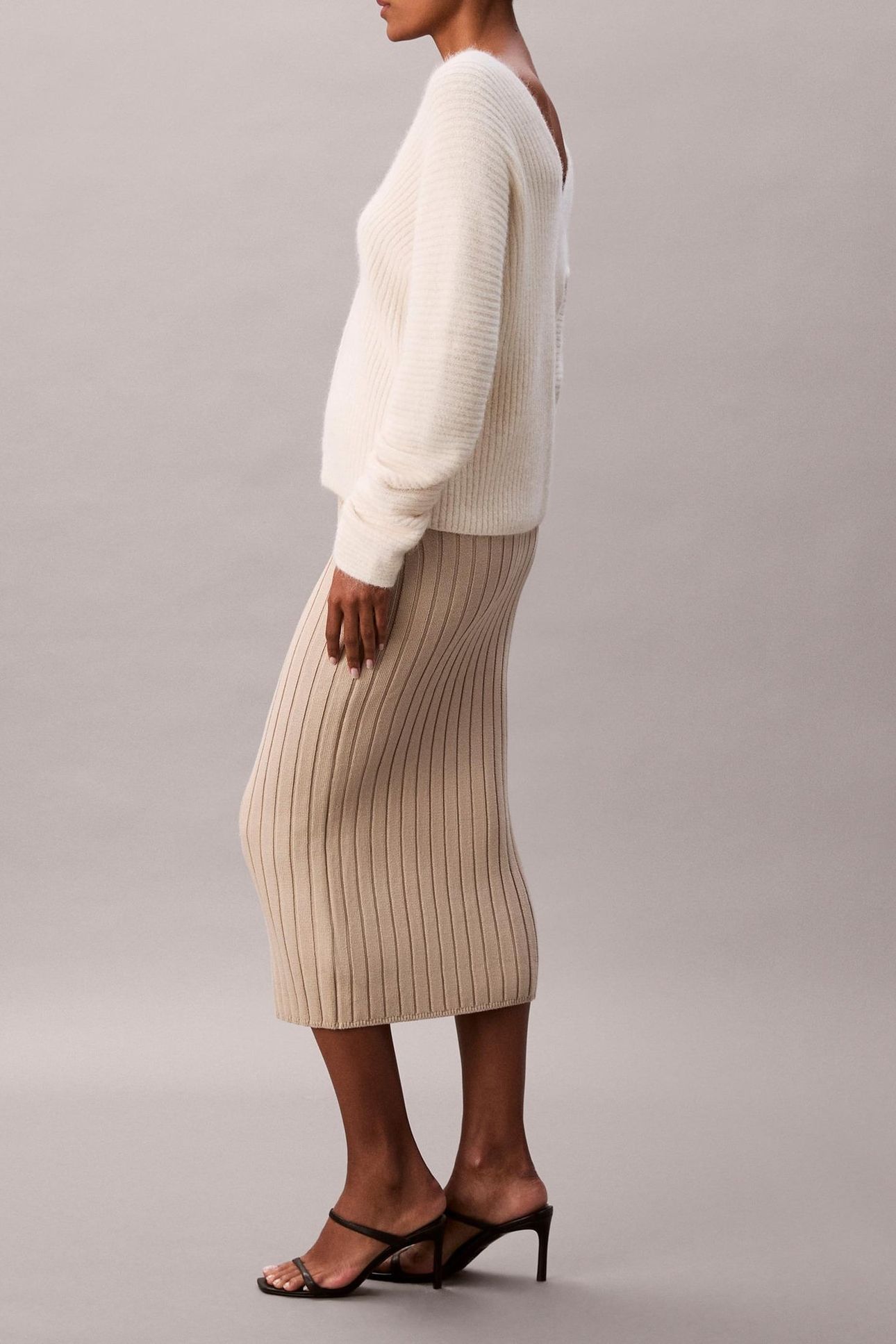 SWEATER SKIRT ISLAND FOSSIL 4
