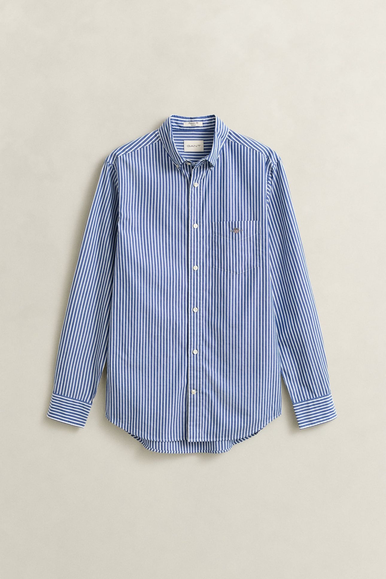 REG CLASSIC POPLIN STRIPE SHIRT COLLEGE BLUE 4