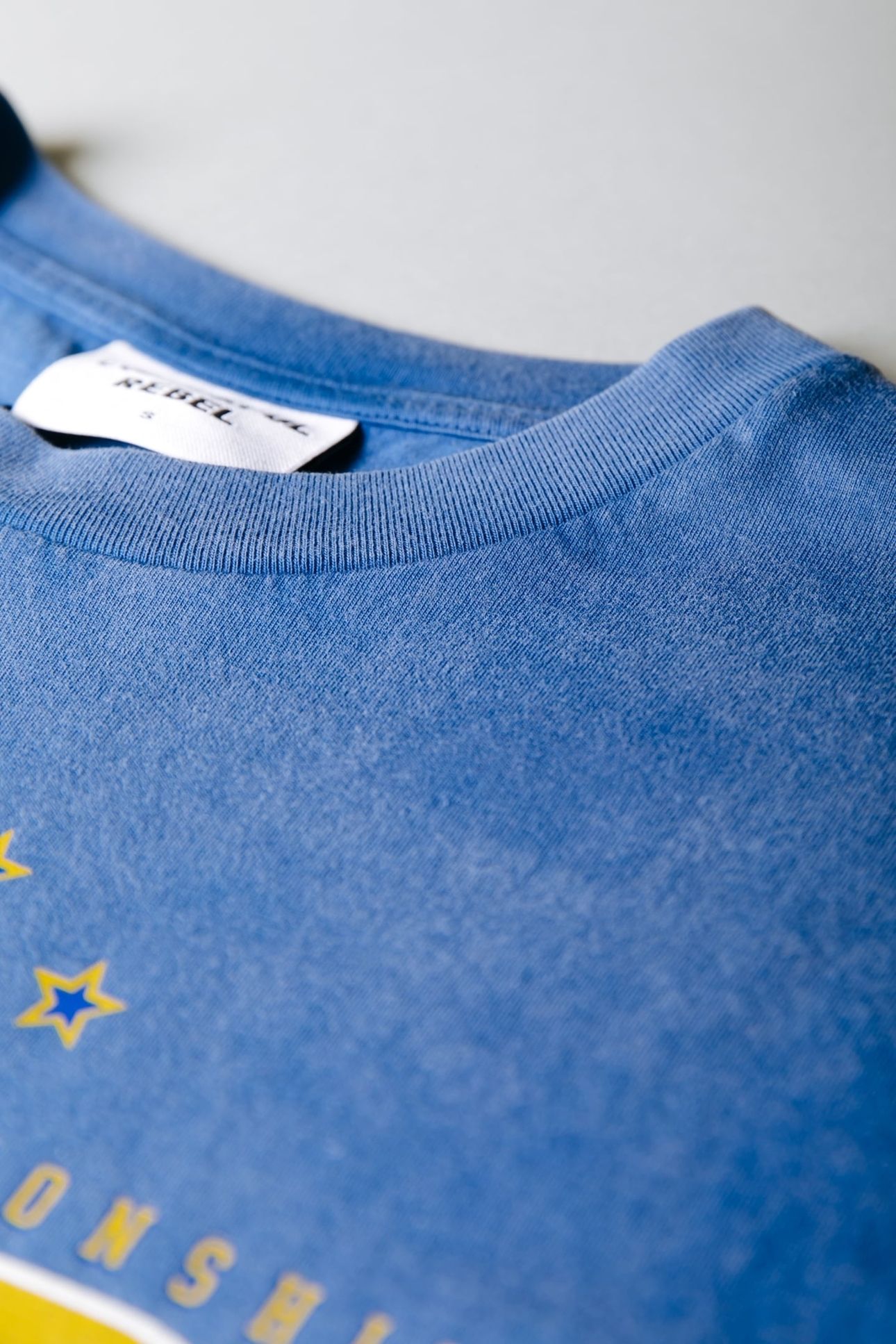 CHAMPIONS ACID WASH LOOSEFIT TEE BRIGHT BLUE 5