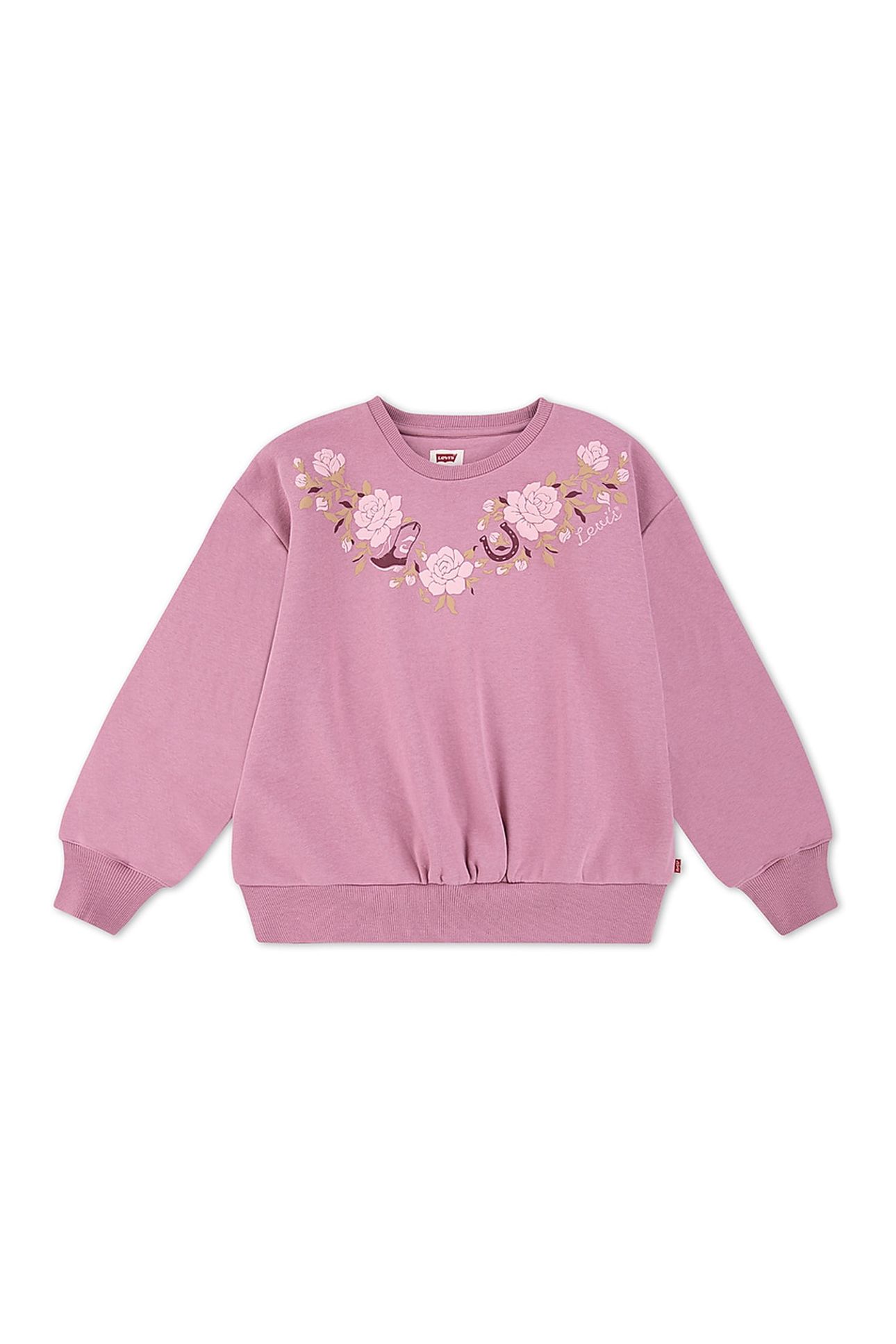 GIRLS ROSE FRONT TUCK CREW LILAS LEVIS 1