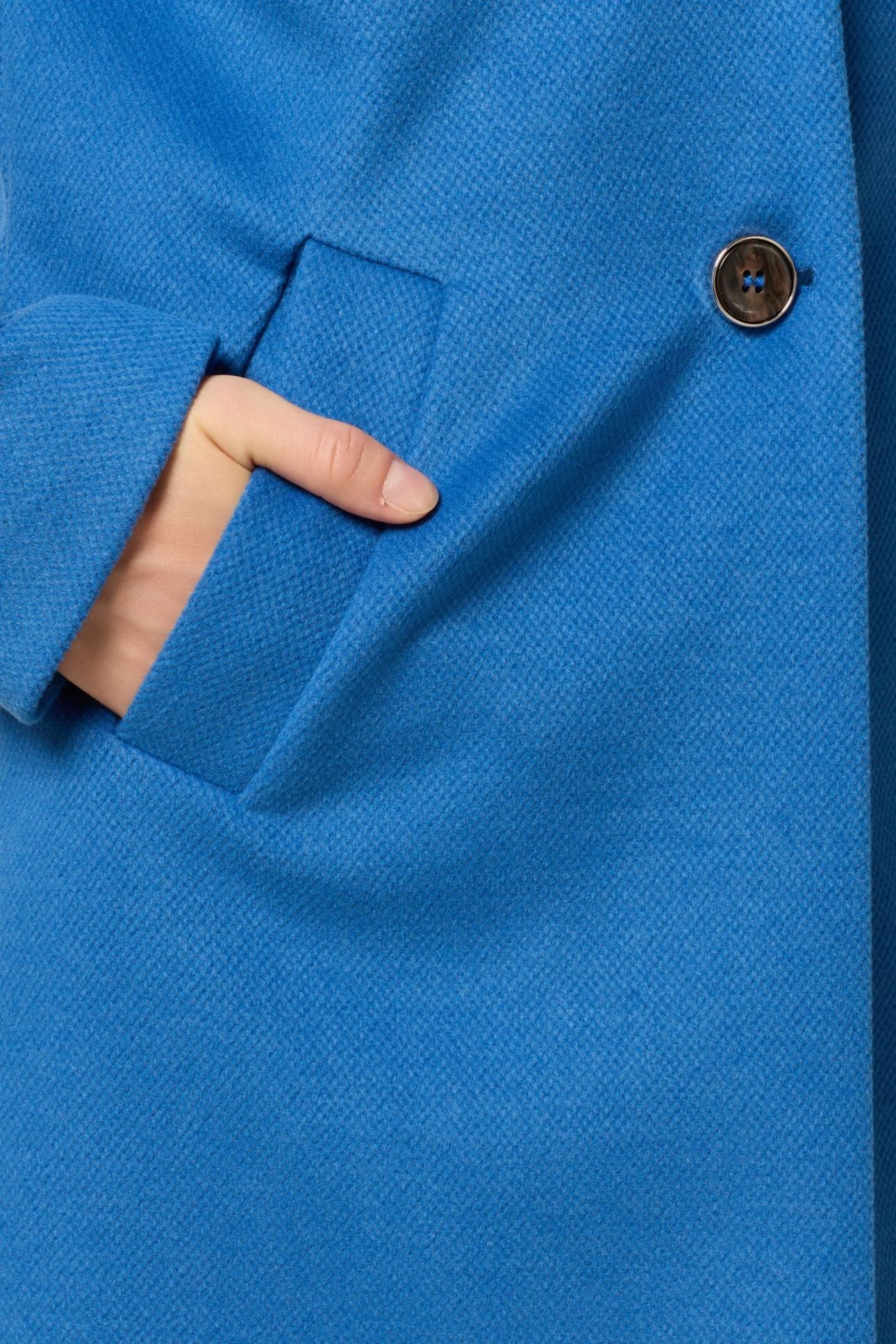 LONG COAT IN DRAP LIGHT BLUE 4