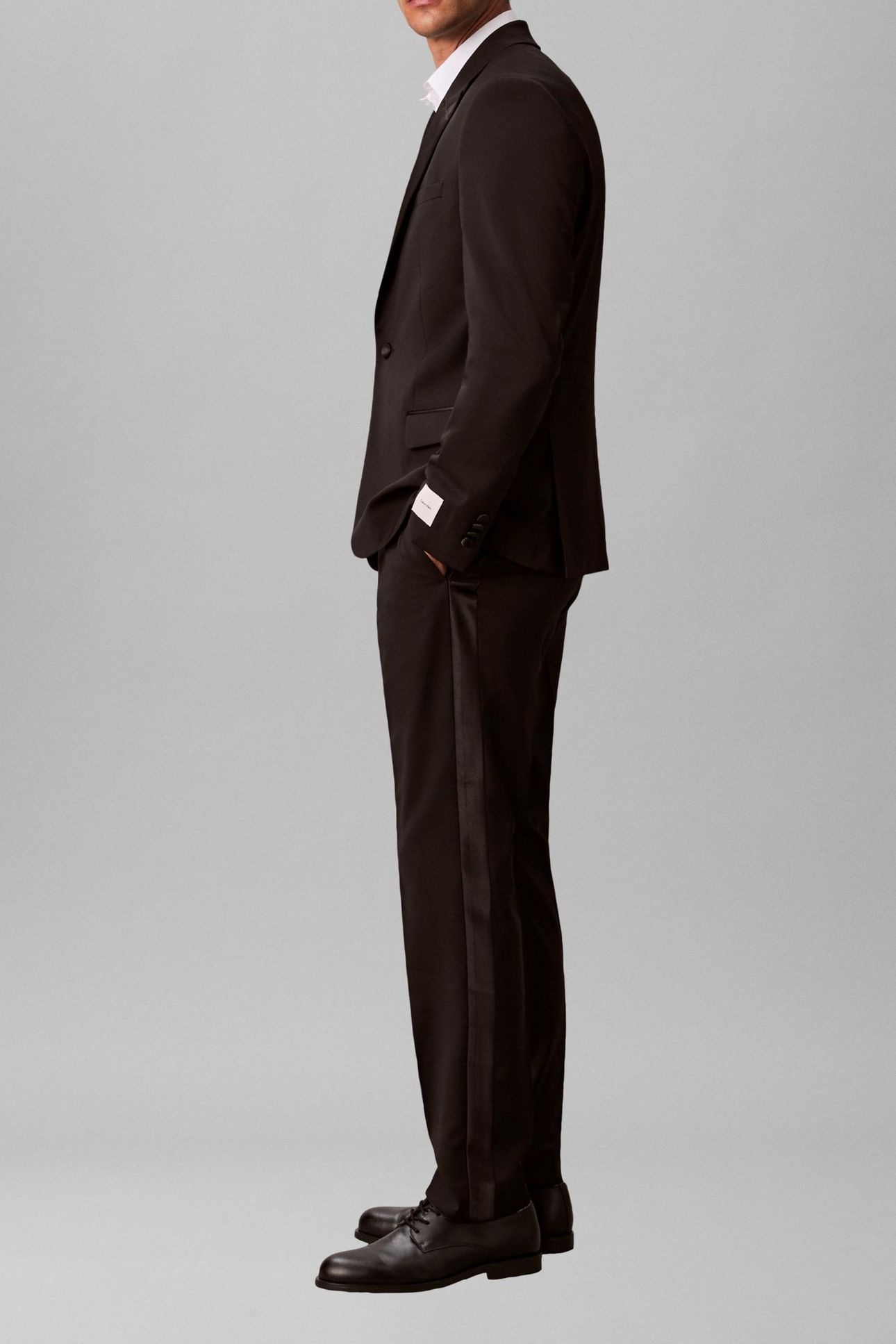 TUXEDO ITALIAN WOOL TROUSERS BLACK 3