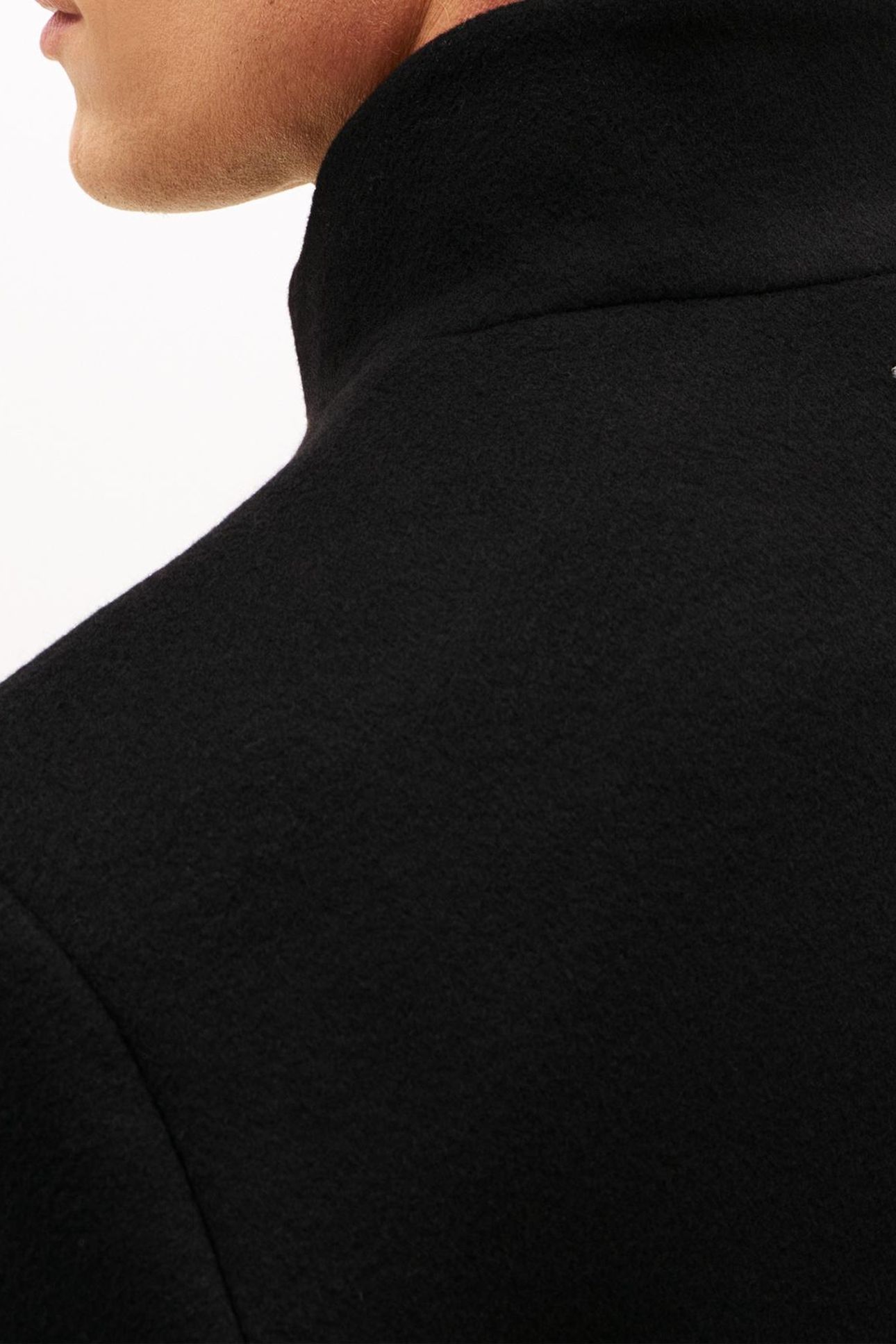 NY WOOL STAND COLLAR BLACK 8