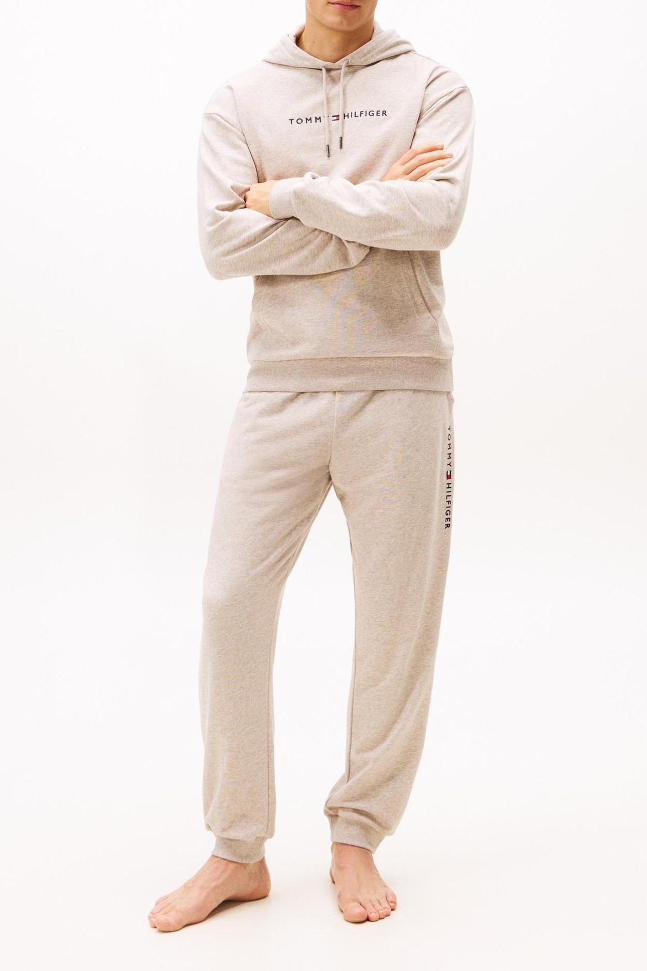 TRACK PANT HEATHERED PEBBLE 4
