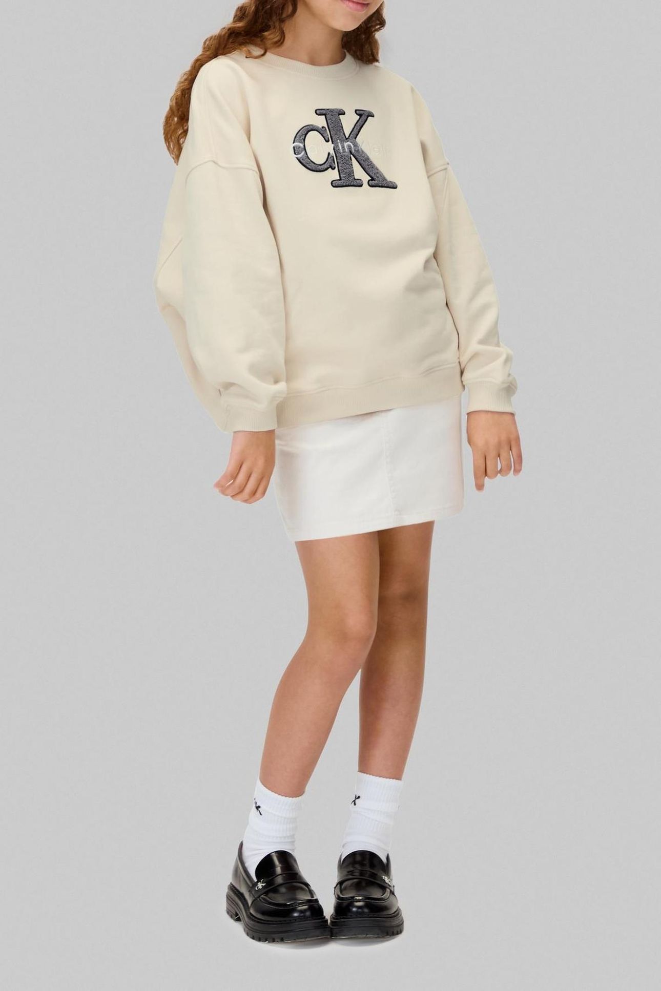 GIRLS TOWLING MONO TERRY WHITECAP GRAY 3
