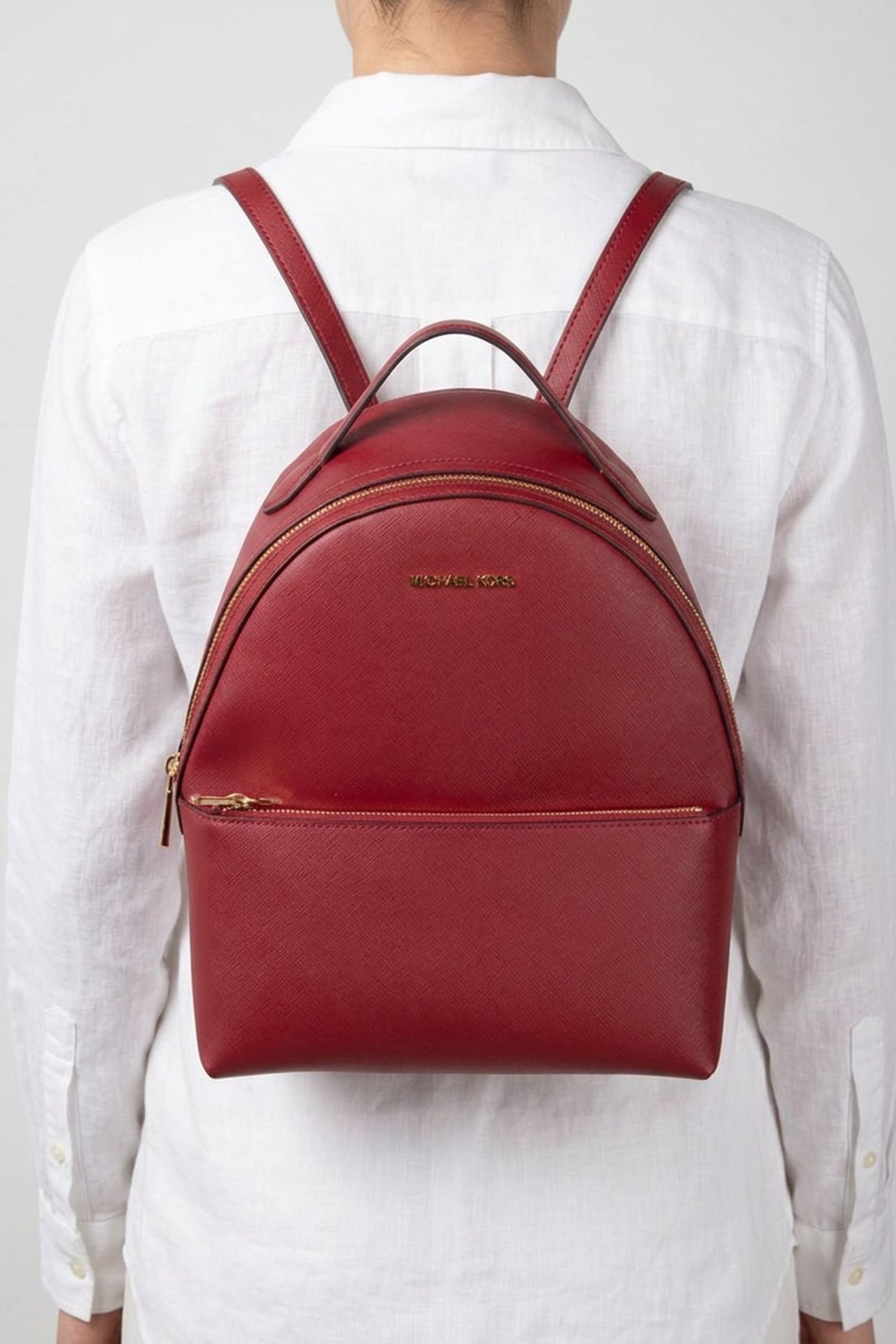 MEDIUM FRONT POCKET BACKPACK CHERRY 3