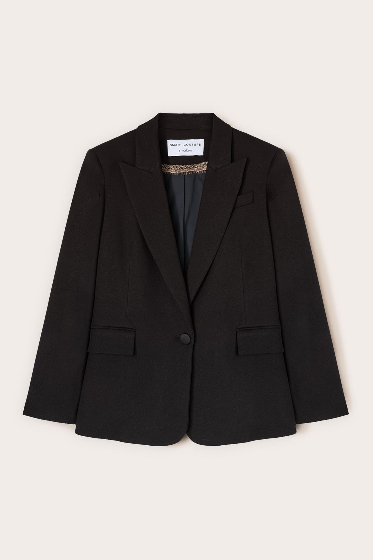 STRUCTURED MIXED LUREX BLAZER SMART COUTURE BLACK 4