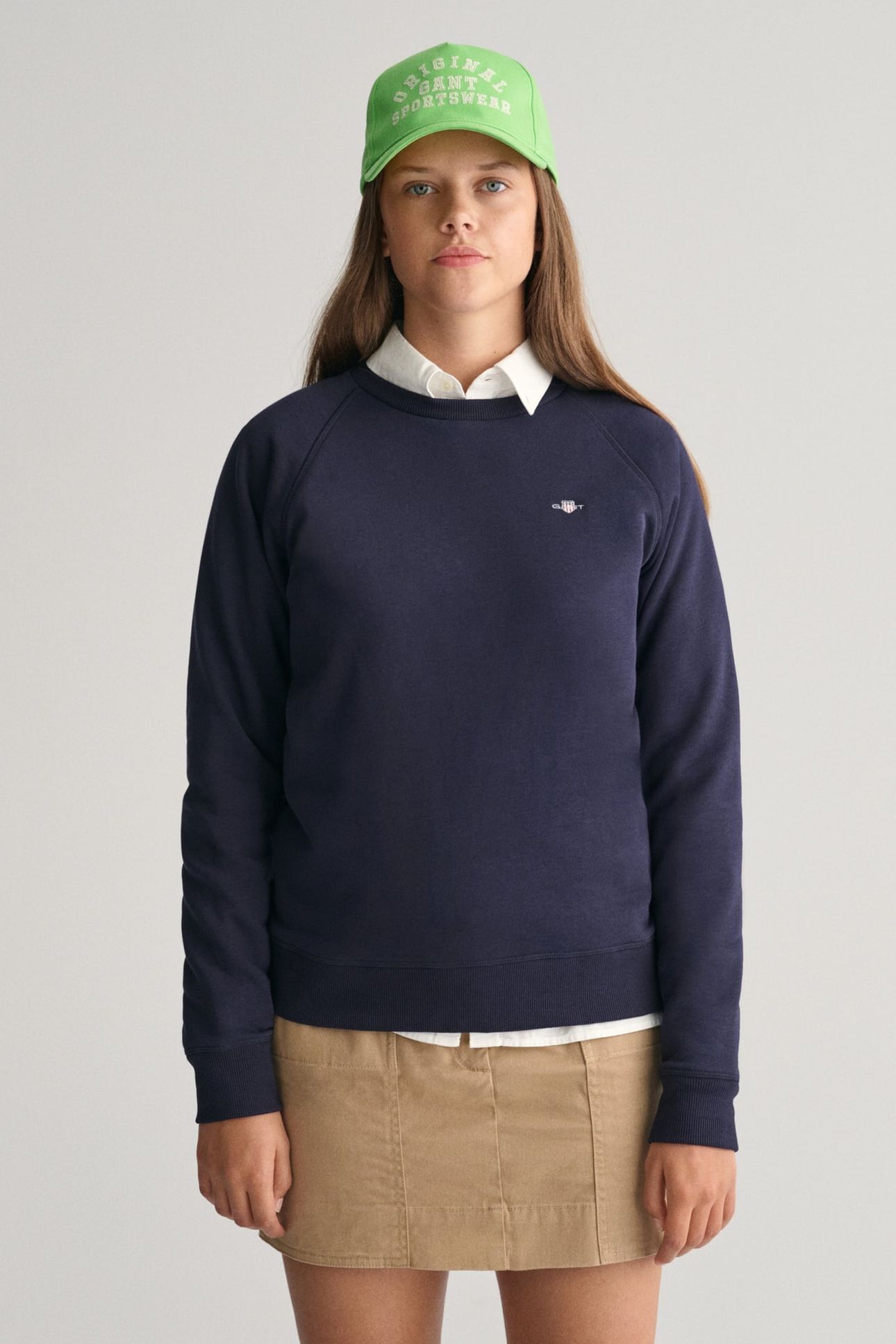TEEN UNISEX SHIELD C-NECK EVENING BLUE 1