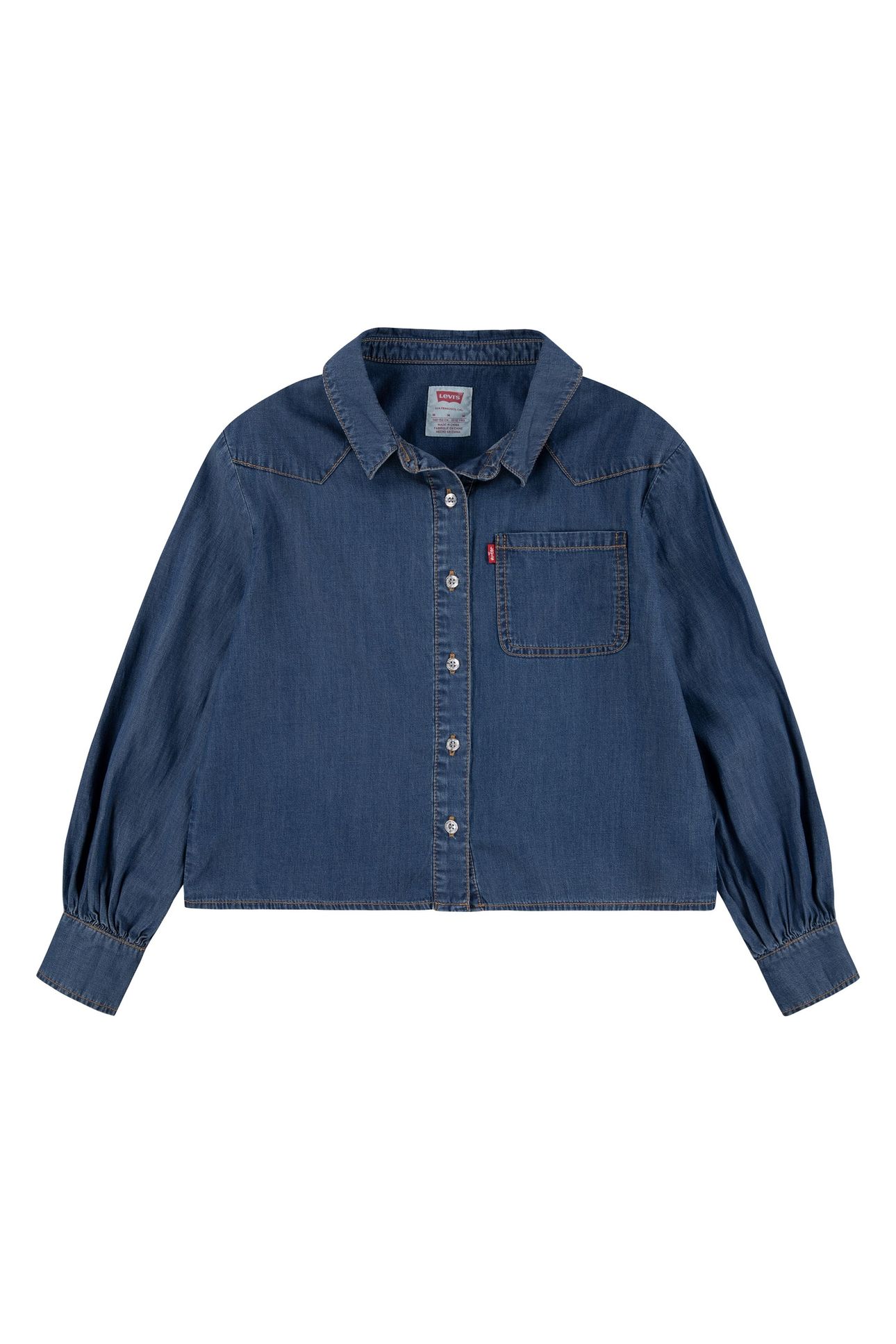 GIRLS L/S WESTERN DENIM SHIRT PACIFIC HIGHWAY 1