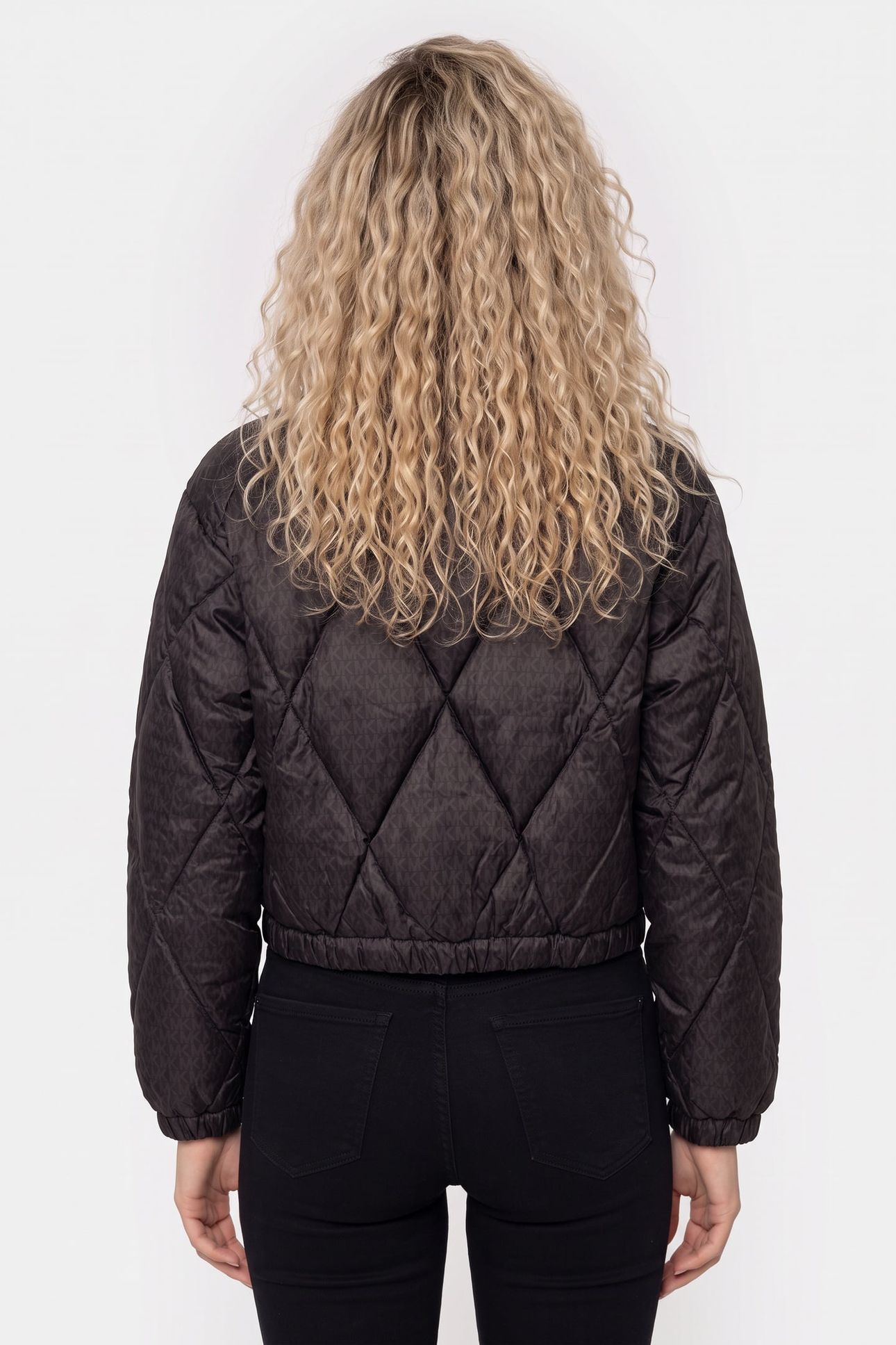 CROPPED QUILTED PUFFER CHOCOLATE 2