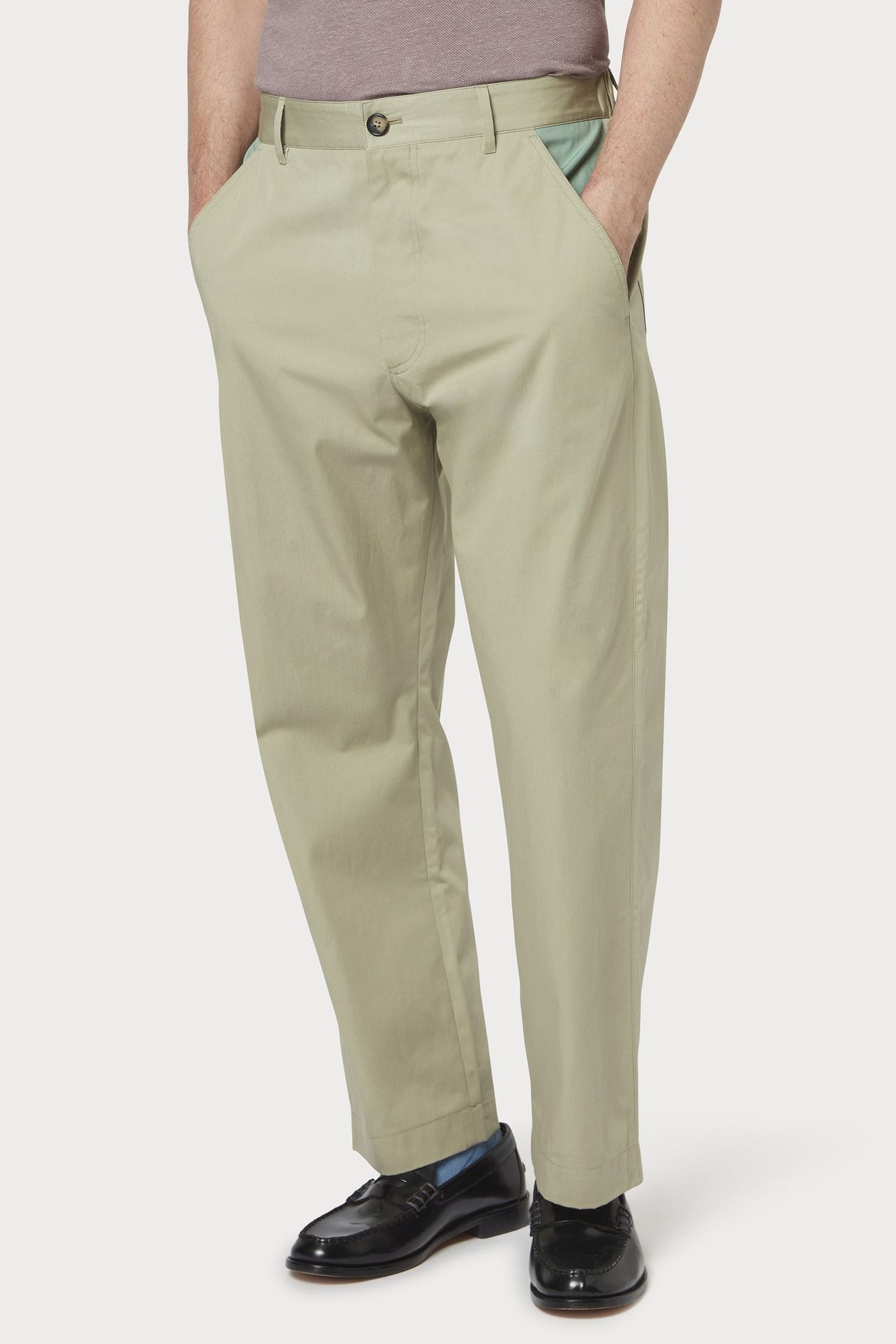MENS TROUSER LT GREYISH GREEN 3