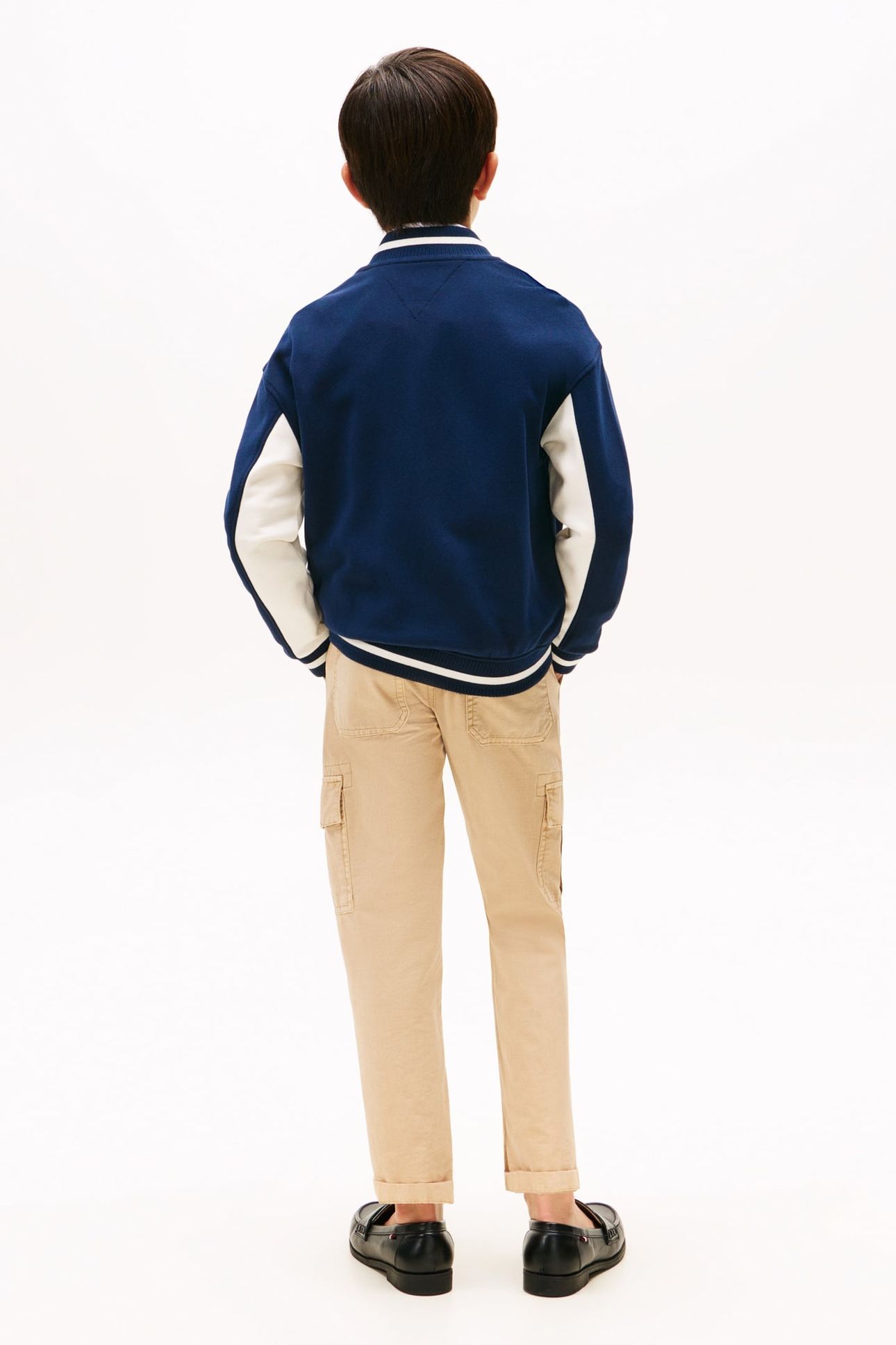 BOYS TH MIXED GRAPHIC BOMBER DARK NIGHT NAVY 2