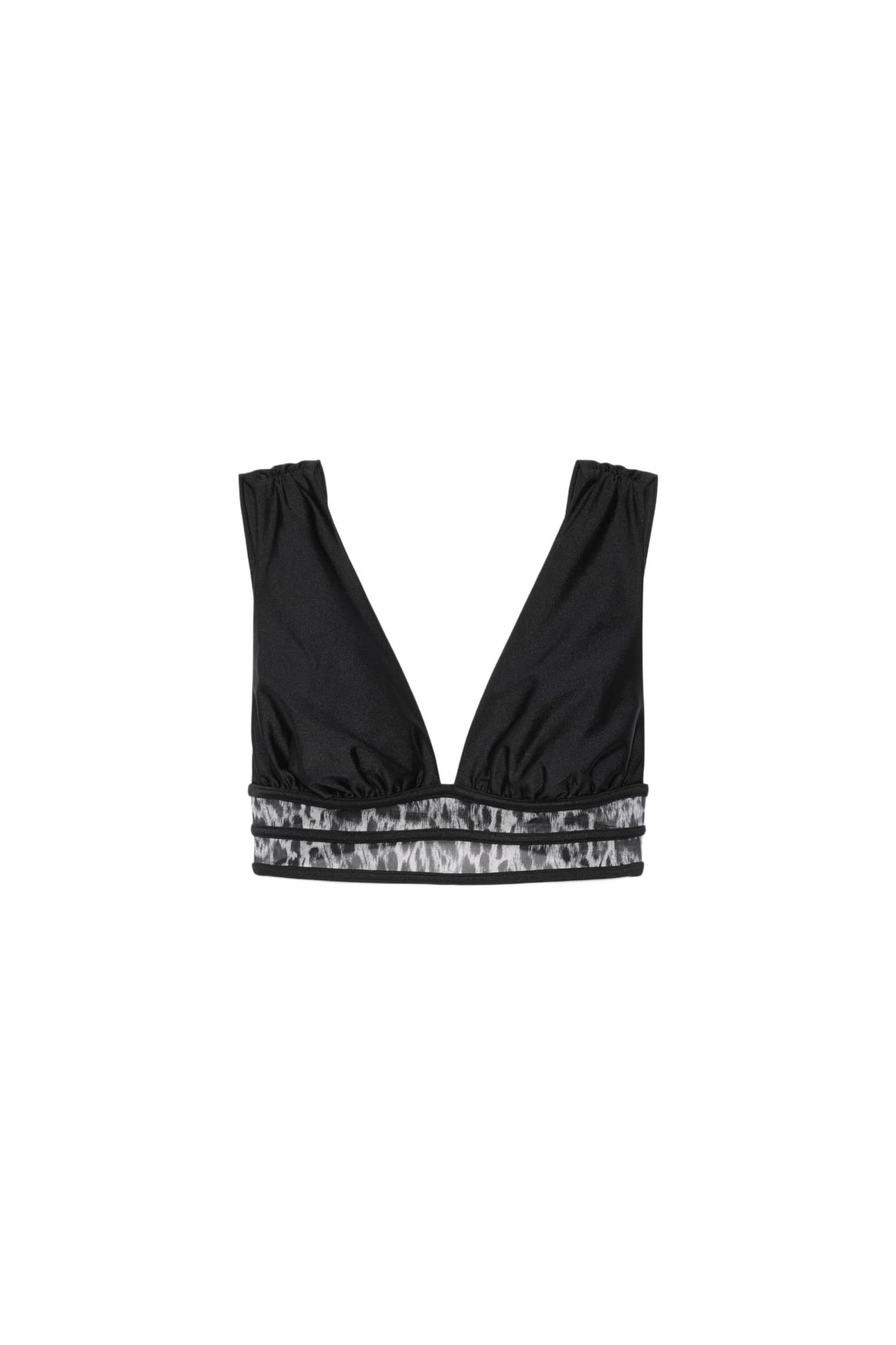 XALIA BIKINI TOP BLACK/GREY LEOPARD 4