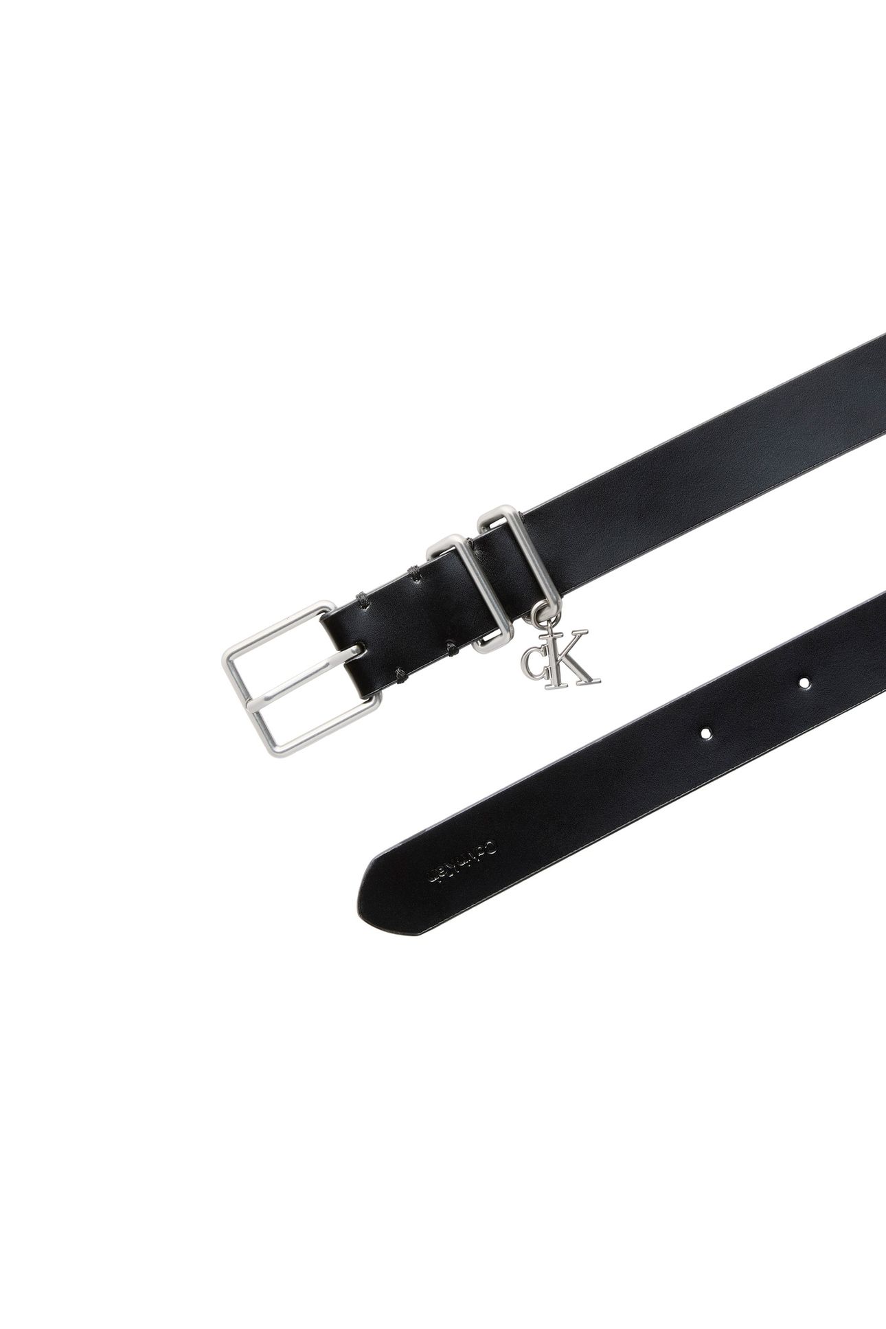MONOGRAM CHARM KEEP BELT BLACK/ANTIQUE NICKEL 2