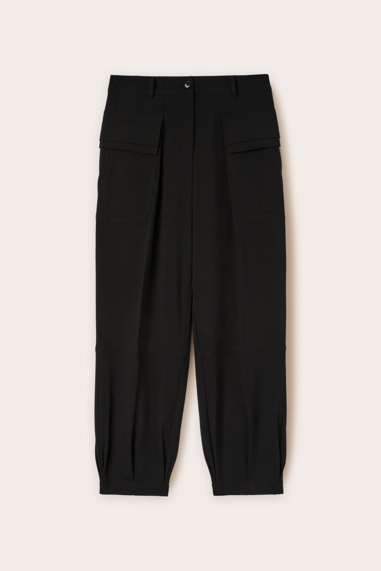 FLUID FABRIC CARGO PANTS BLACK 3