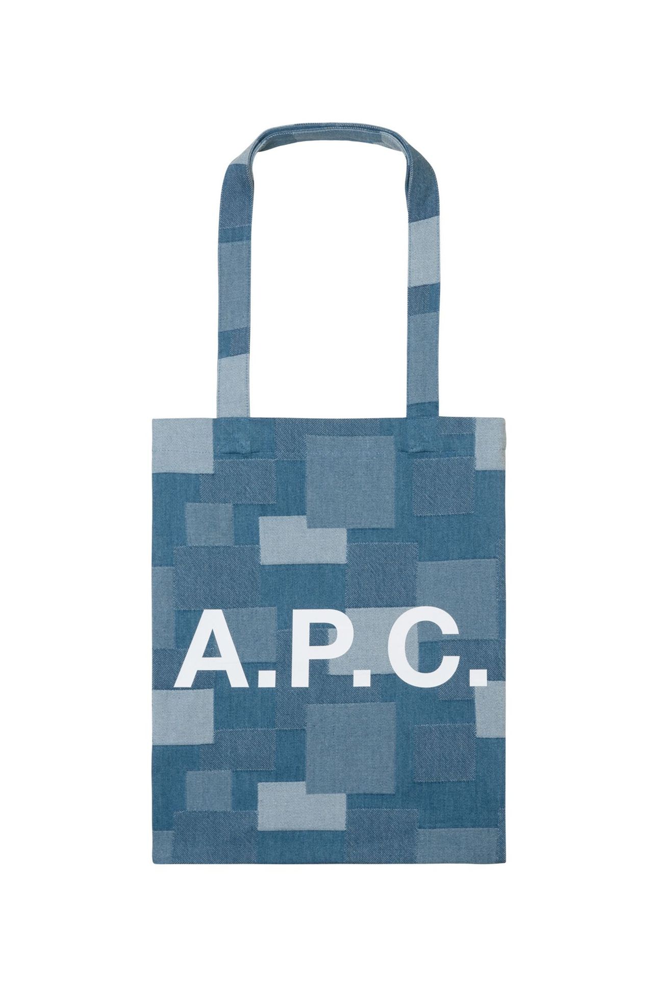 UNISEX TOTE LOU WASHED INDIGO 1