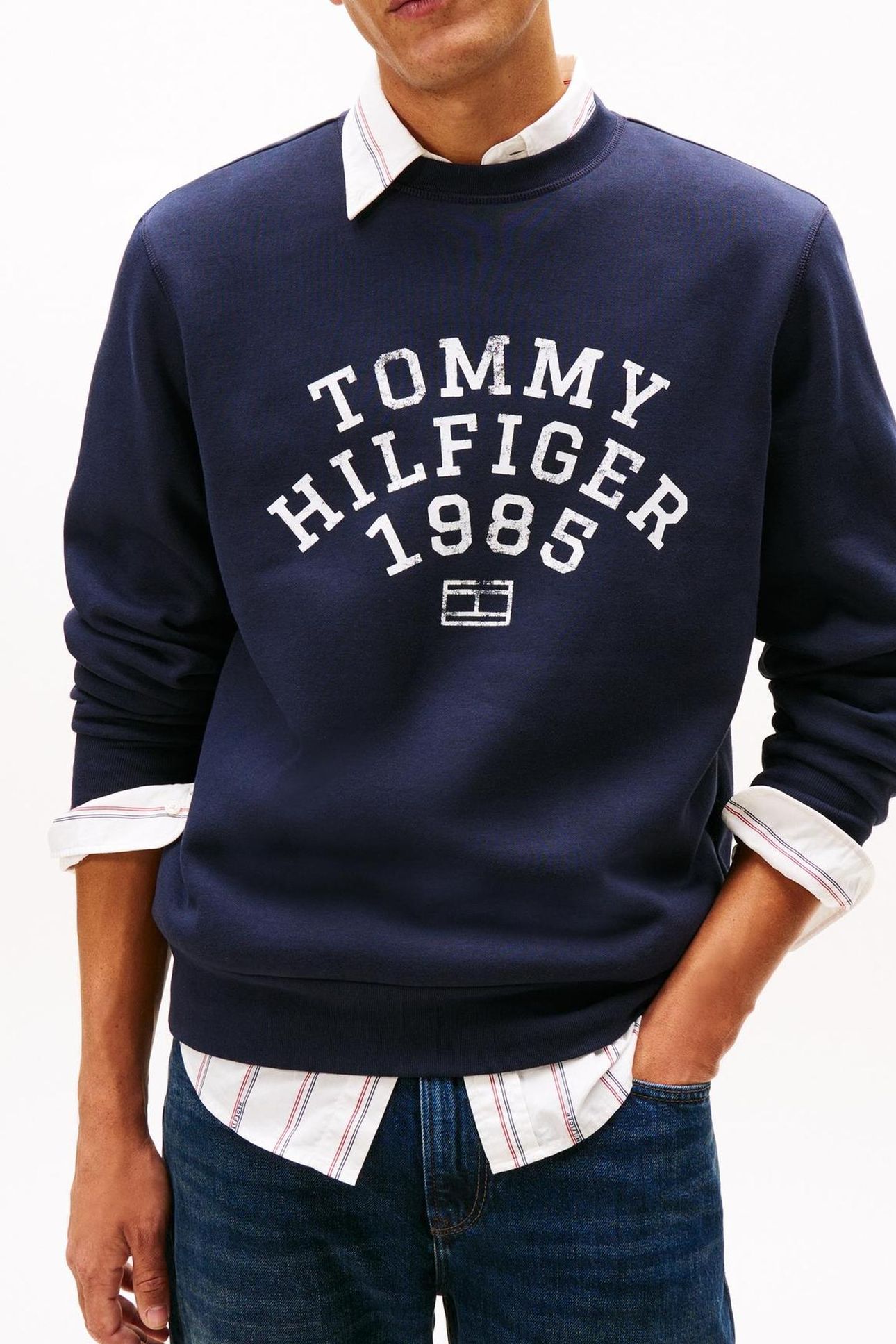 HILFIGER ARCH SWEATSHIRT DESERT SKY 1