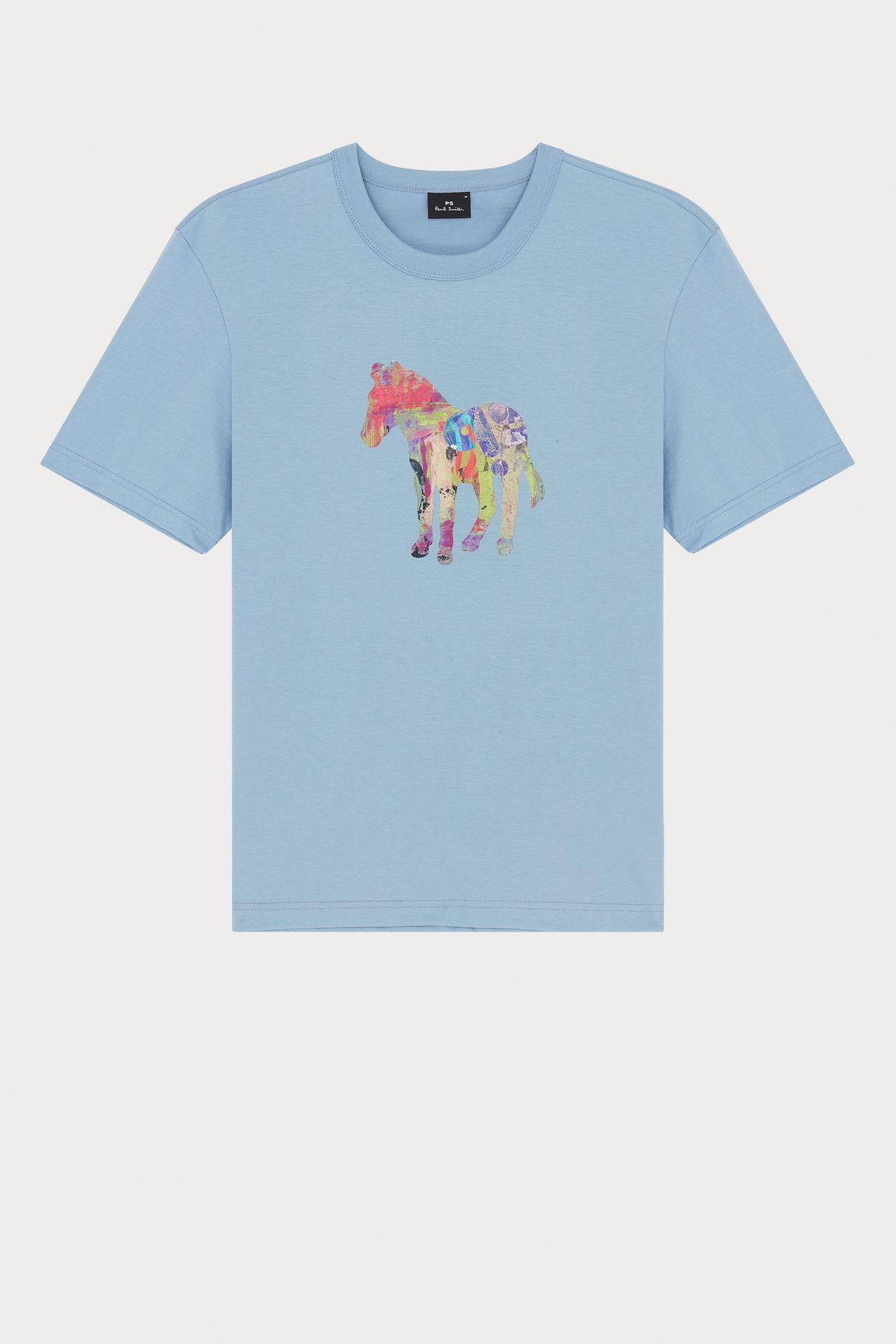 MENS REG FIT SS T SHIRT ZEBRA CRAFT LIGHT BLUE 6