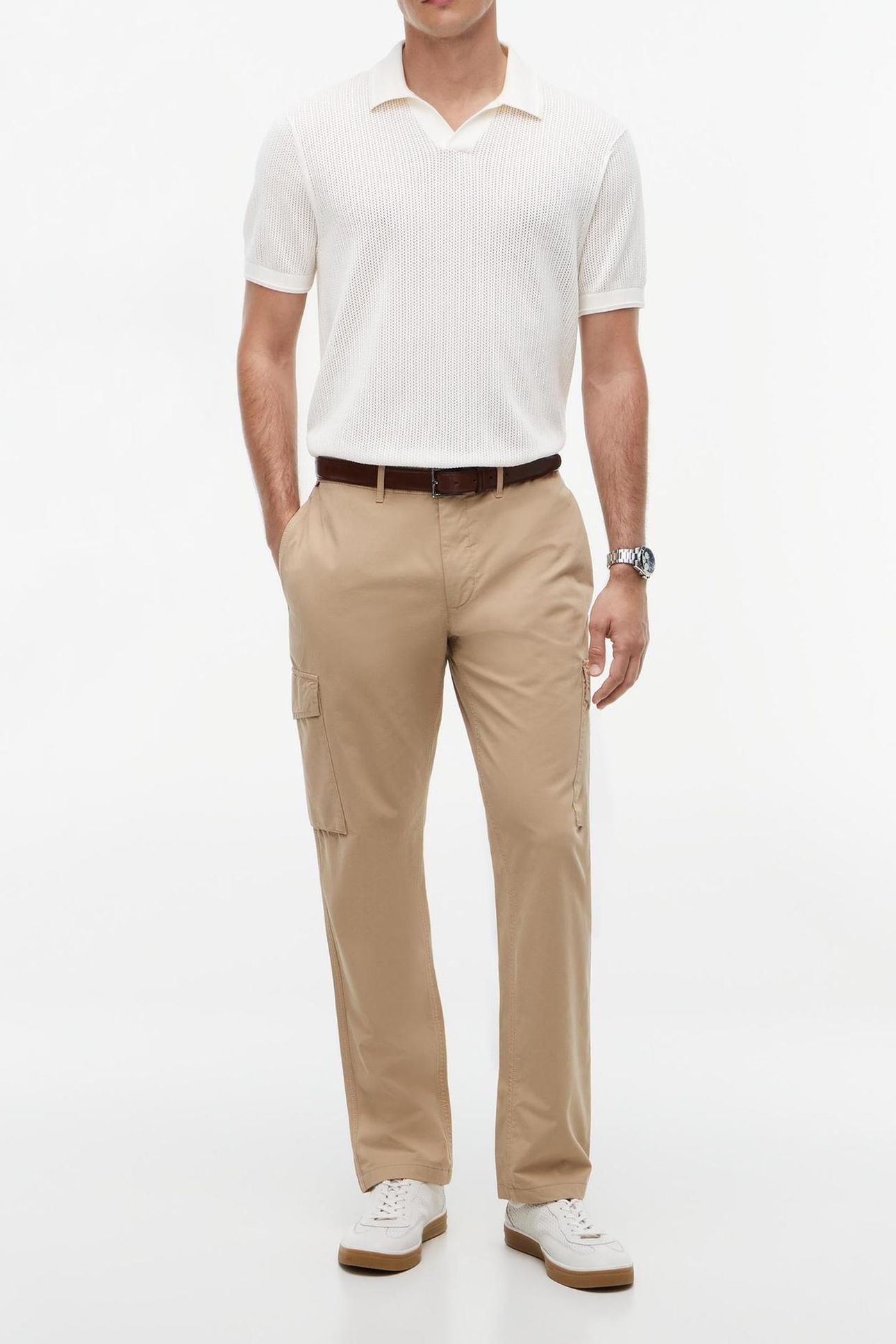 DENTON LW TWILL CARGO SANDALWOOD 1