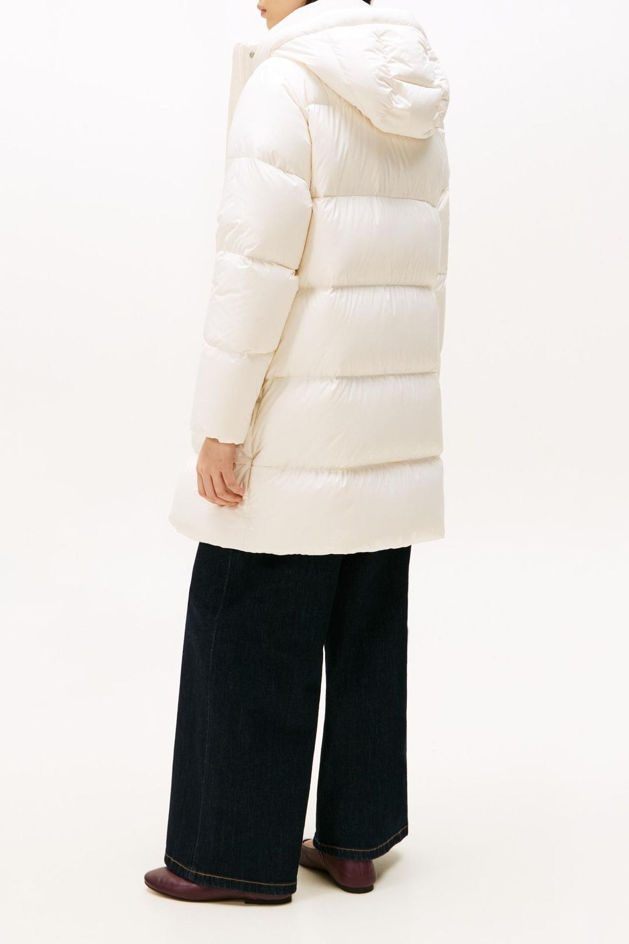 MODERN DOWN REG COAT IVORY SILK 2