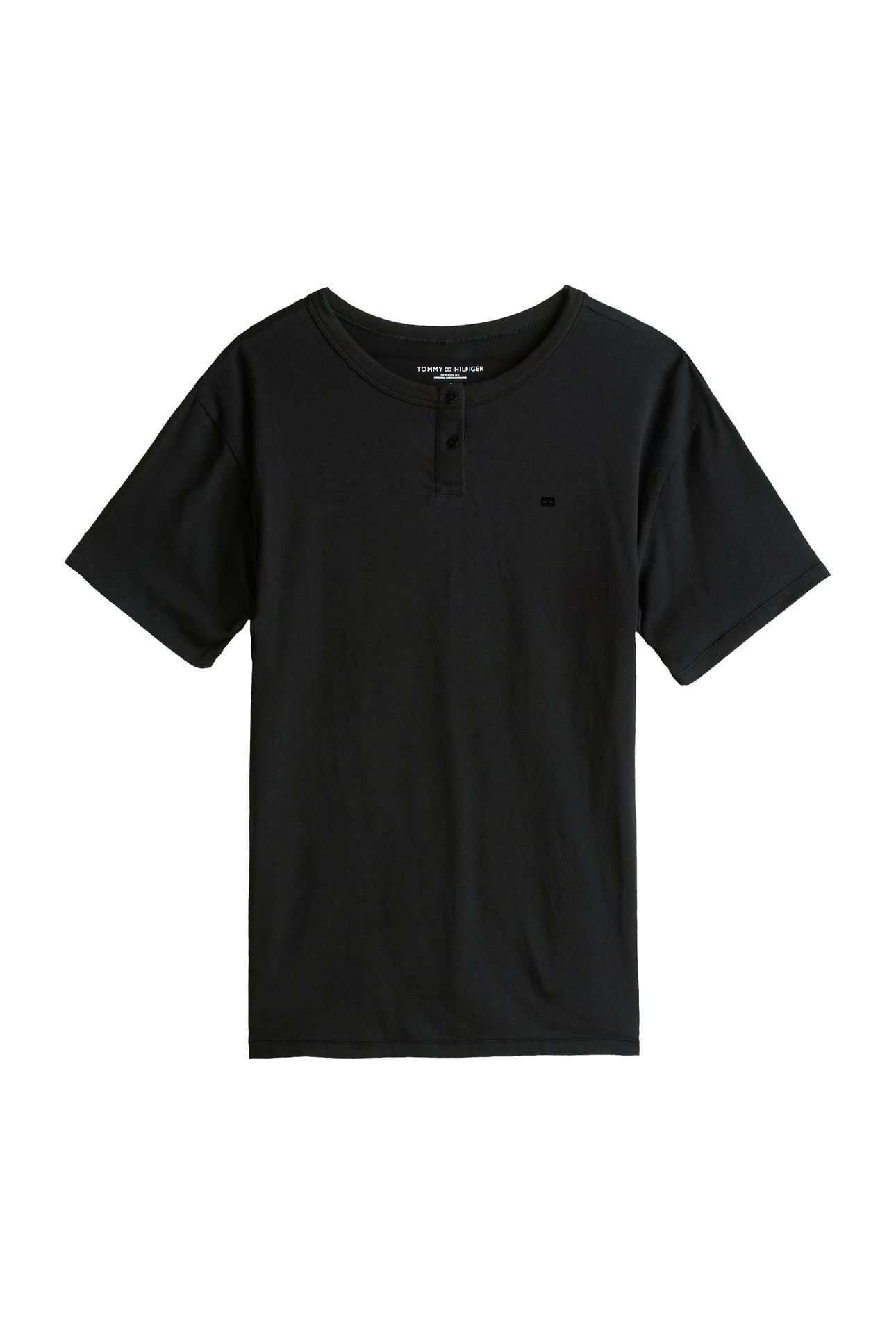 SS MODAL HENLEY T-SHIRT BLACK 3