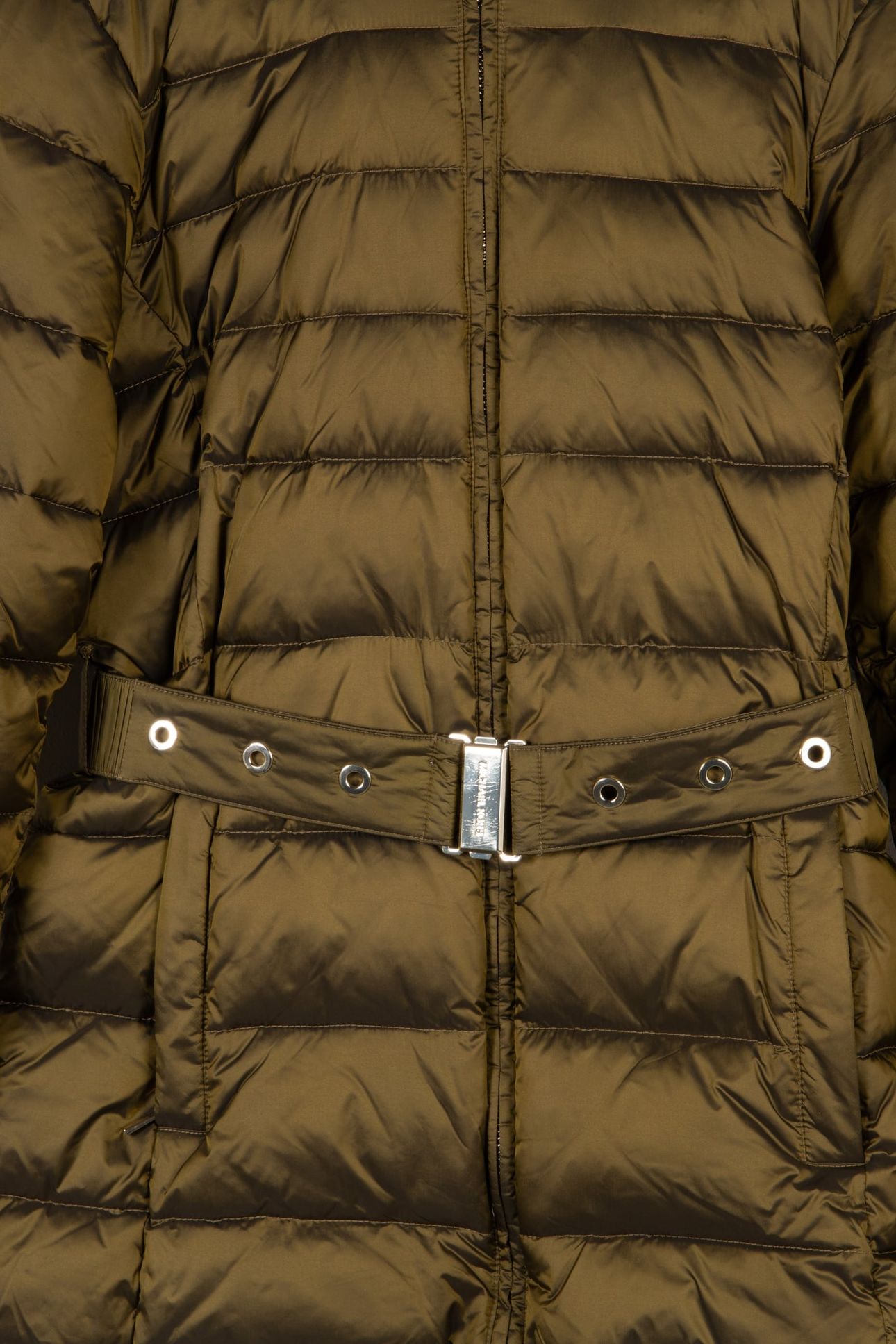 FAUX FUR TRIMMED BELTED PISTACHIO 4