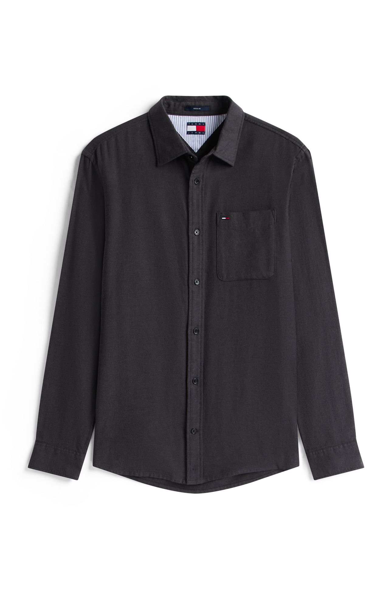 TJM REG FLANNEL SHIRT BLACK 4
