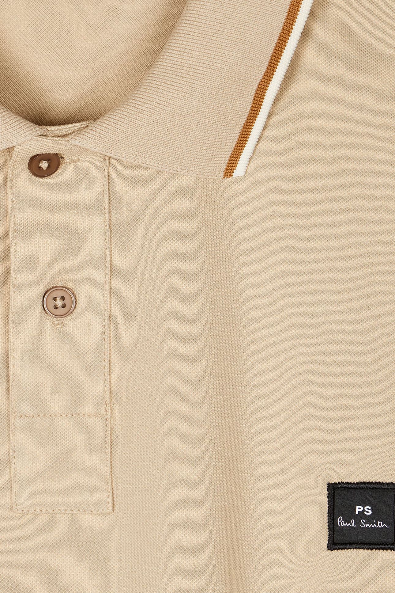 MENS REG FIT POLO MEDIUM BEIGE 3