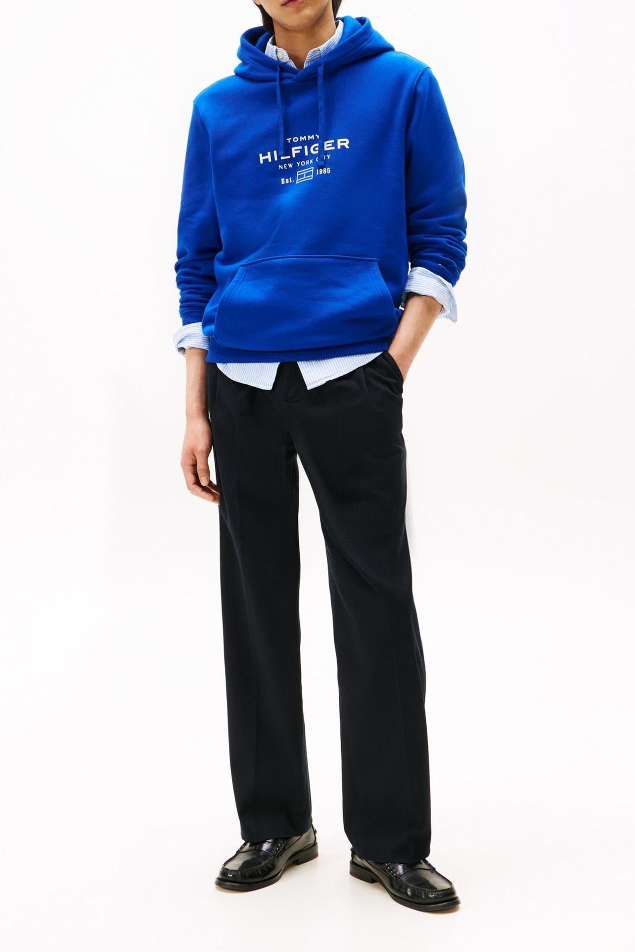 OVAL GRAPHIC HOODIE WEDGE BLUE 2