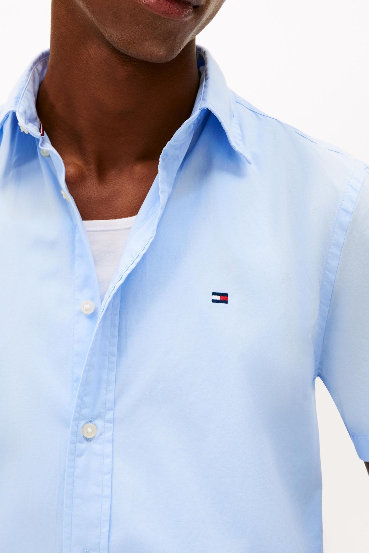 CORE FLEX POPLIN SOLID SHIRT SWEET BLUE 7