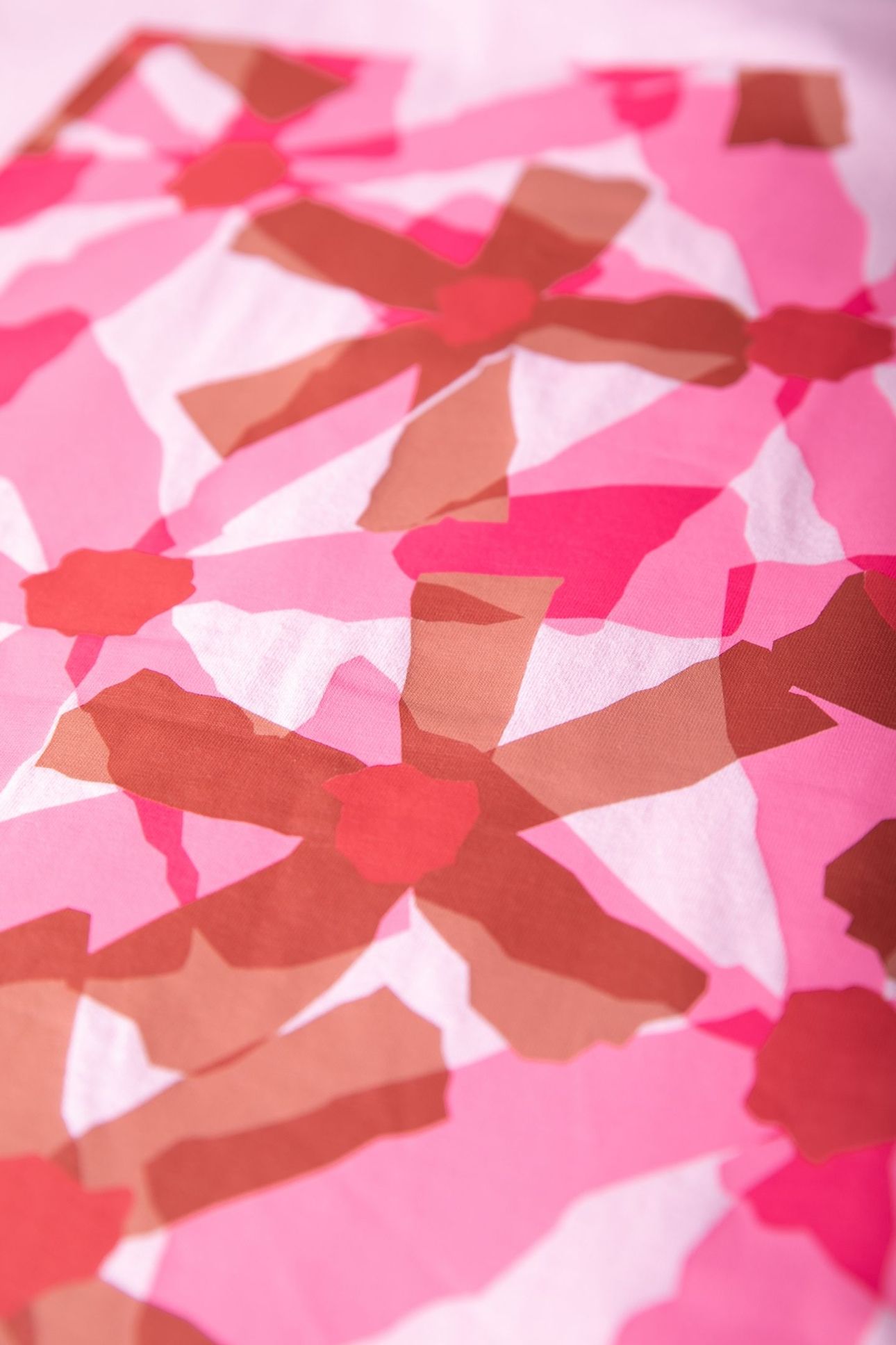 FLOWER SQUARE BOXY TEE FRESH PINK 4