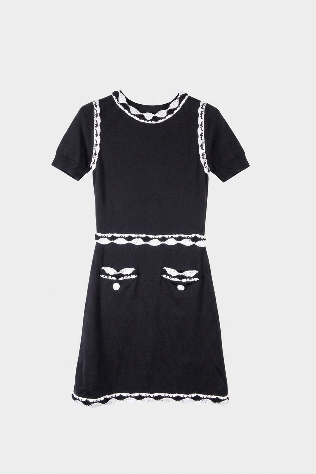 KNIT DRESS BLACK 3