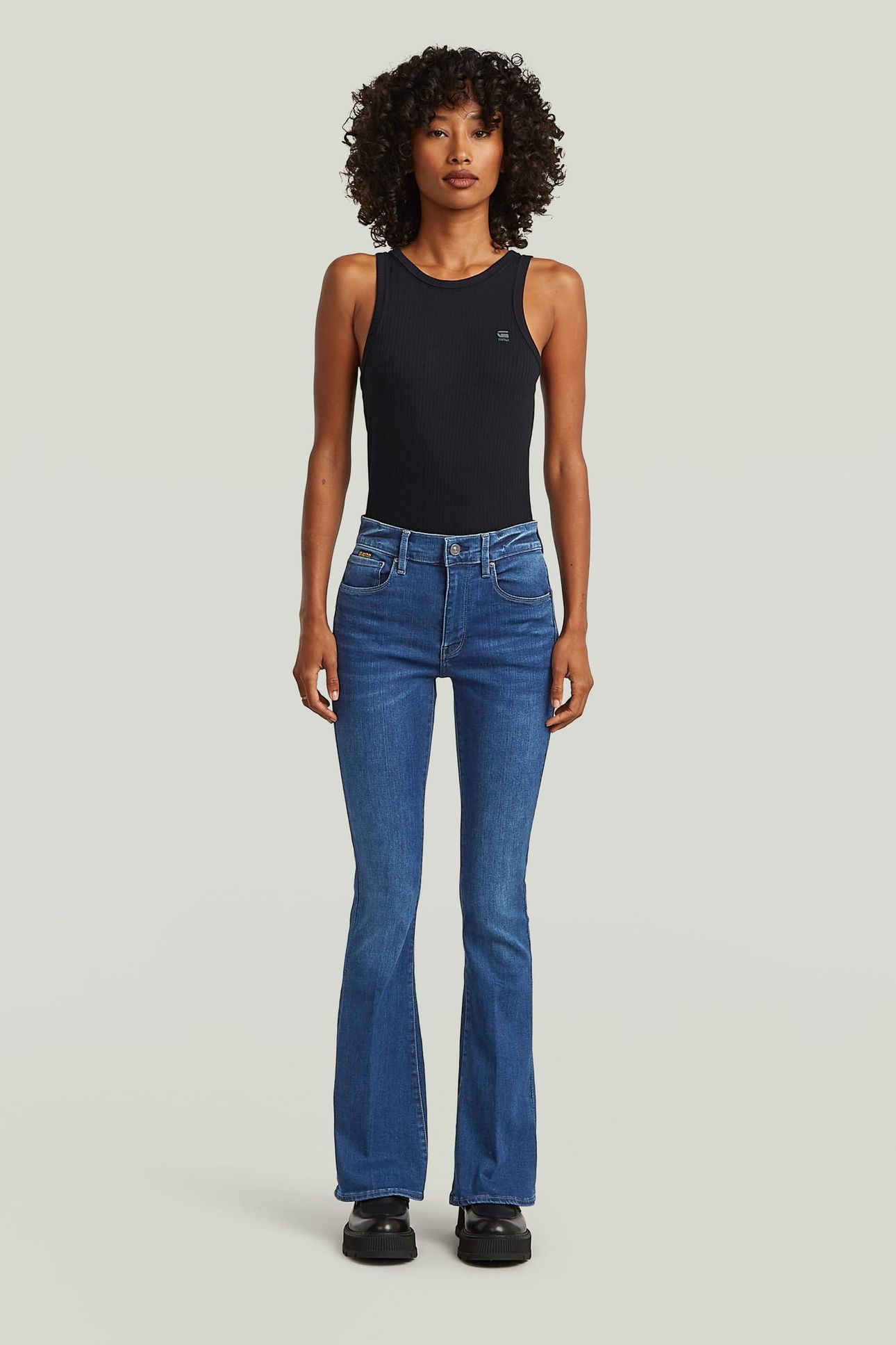 3301 FLARE MEDIUM BLUE 3