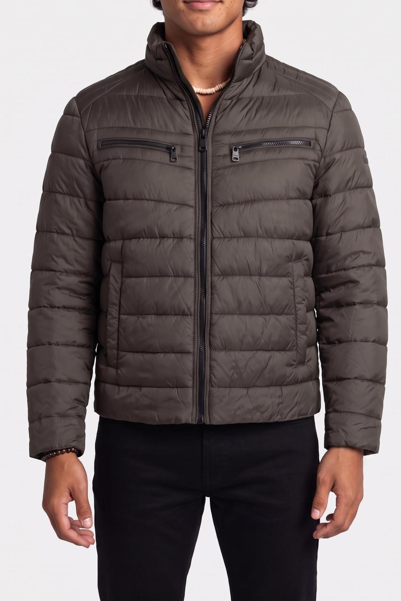 NON HOODED PACKABLE OLIVE 1
