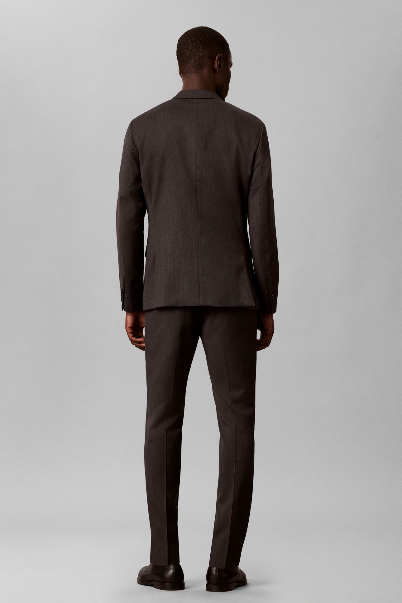 MICRO HERRINGBONE SUIT PANTS VOLCANIC ASH 2