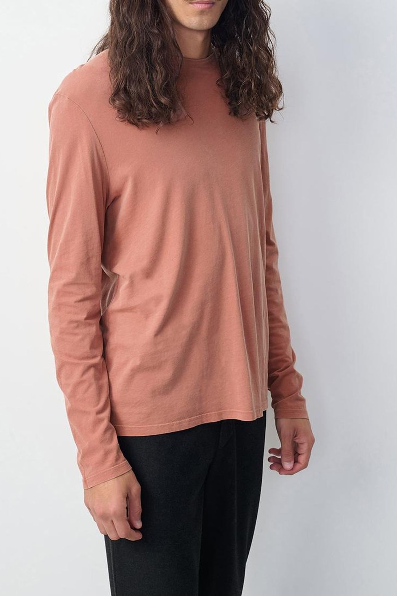 DEVON LONG-SLEEVE T-SHIRT TERRACOTTA VINTAGE 5