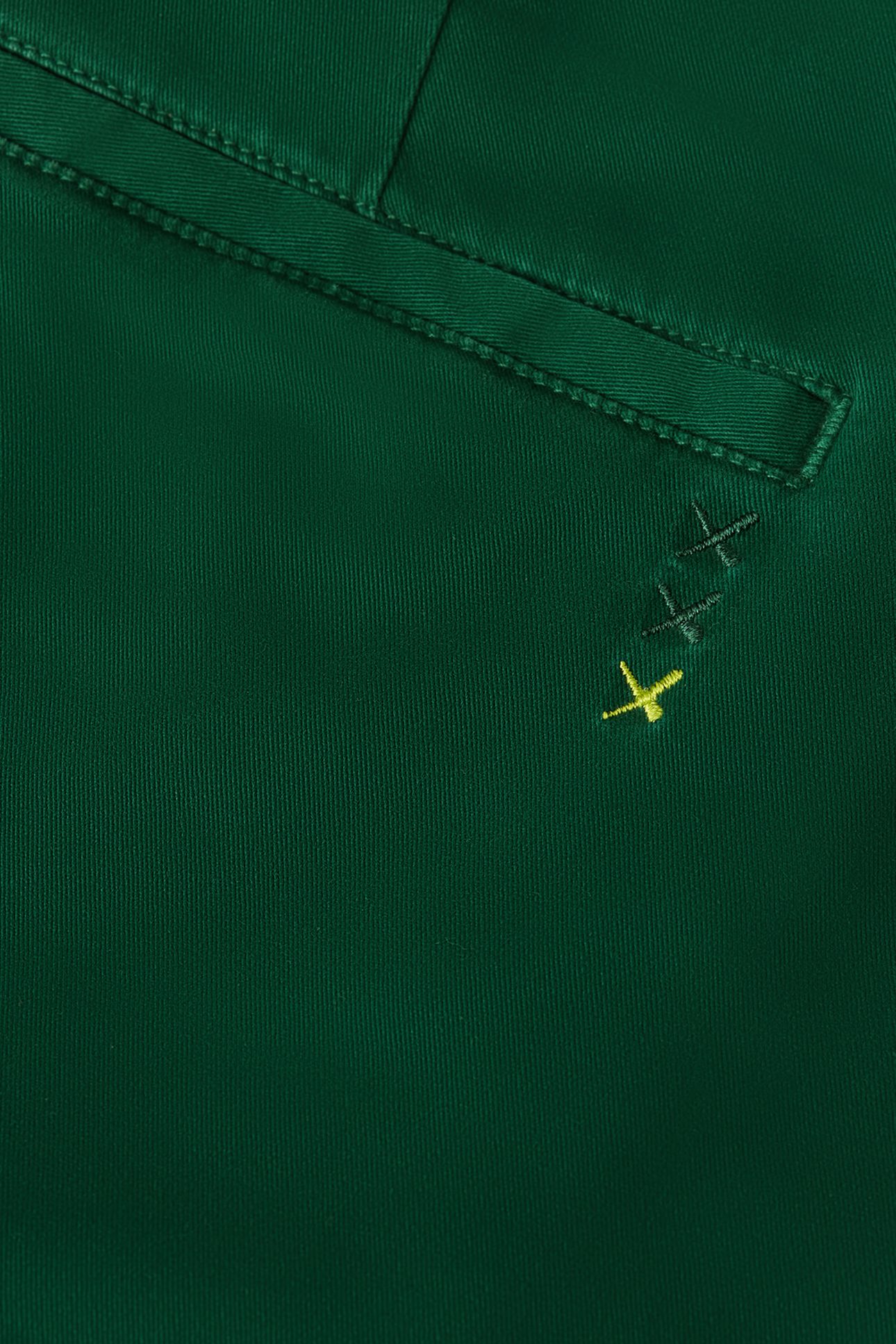 WARREN COTTON TWILL WASHED CHINO WITH BELT RAINFOREST 3