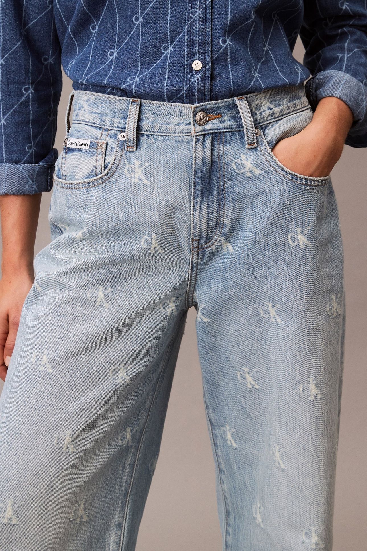 THE WIDE LEG DISTRESSED INDIGO 2