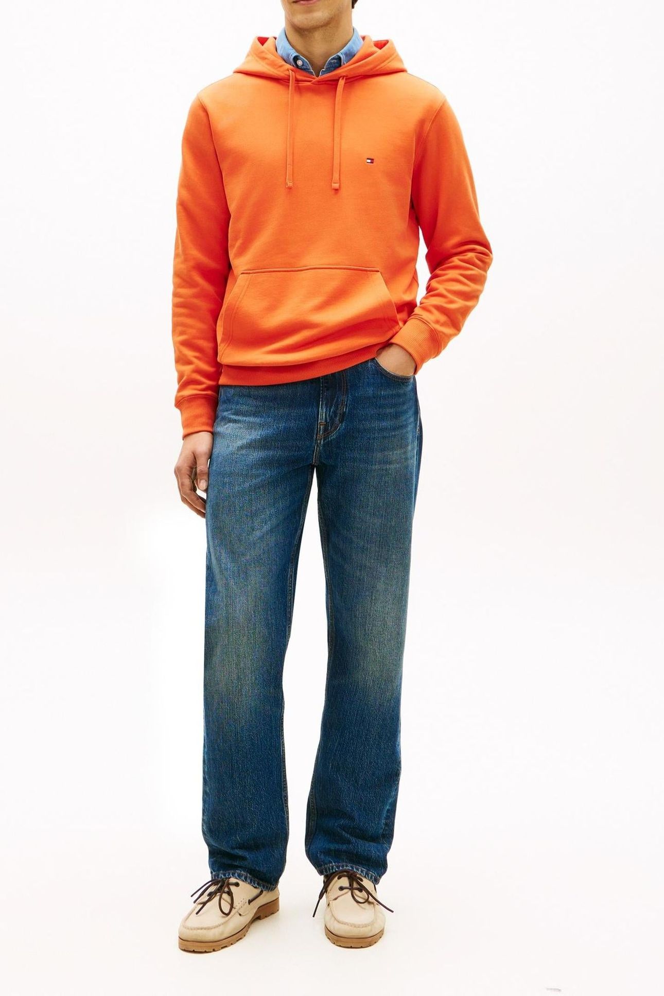 ESSENTIAL TERRY HOODIE BRILLIANT ORANGE 3