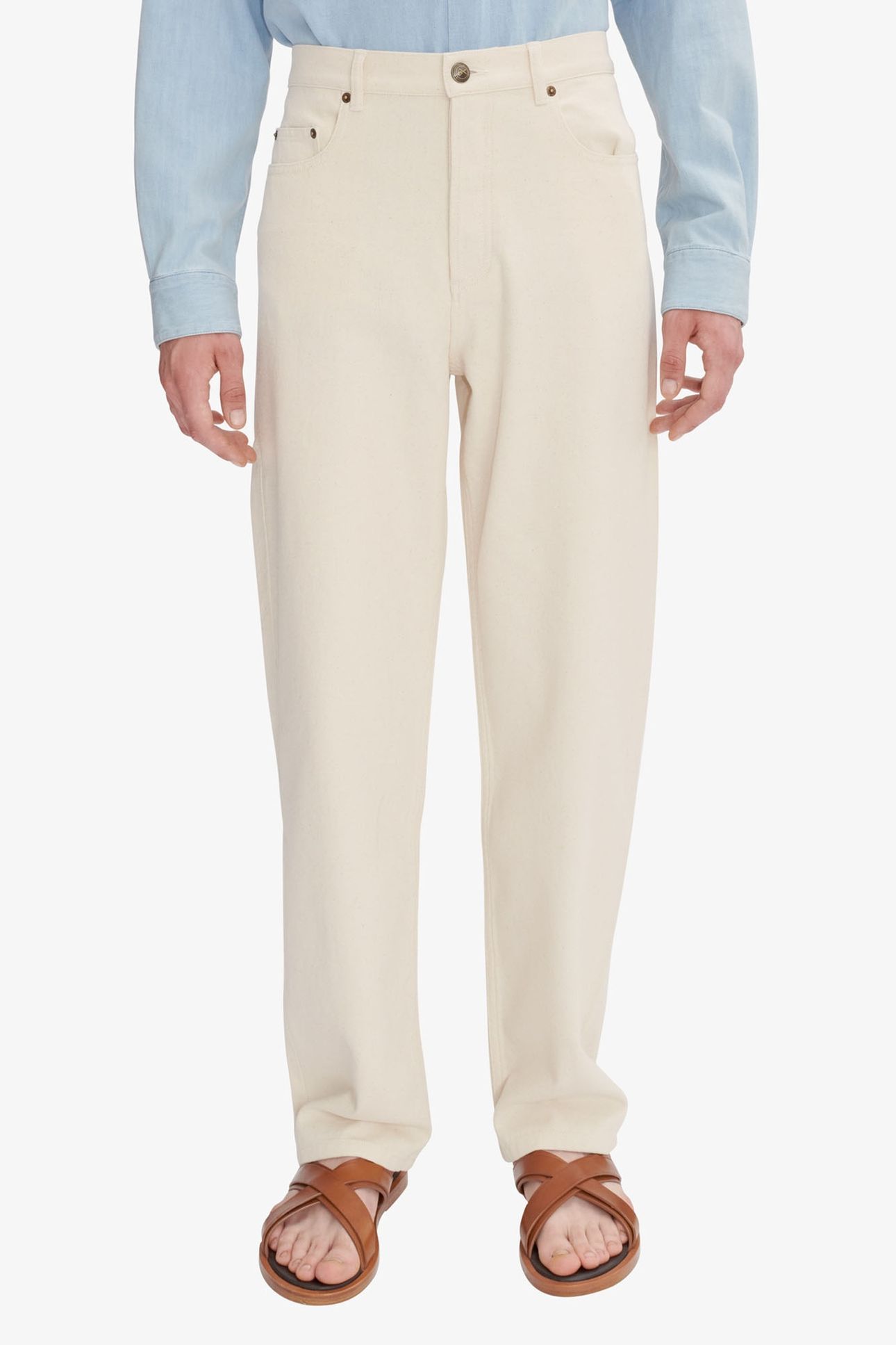 UNISEX JEANS FAIRFAX ECRU 1
