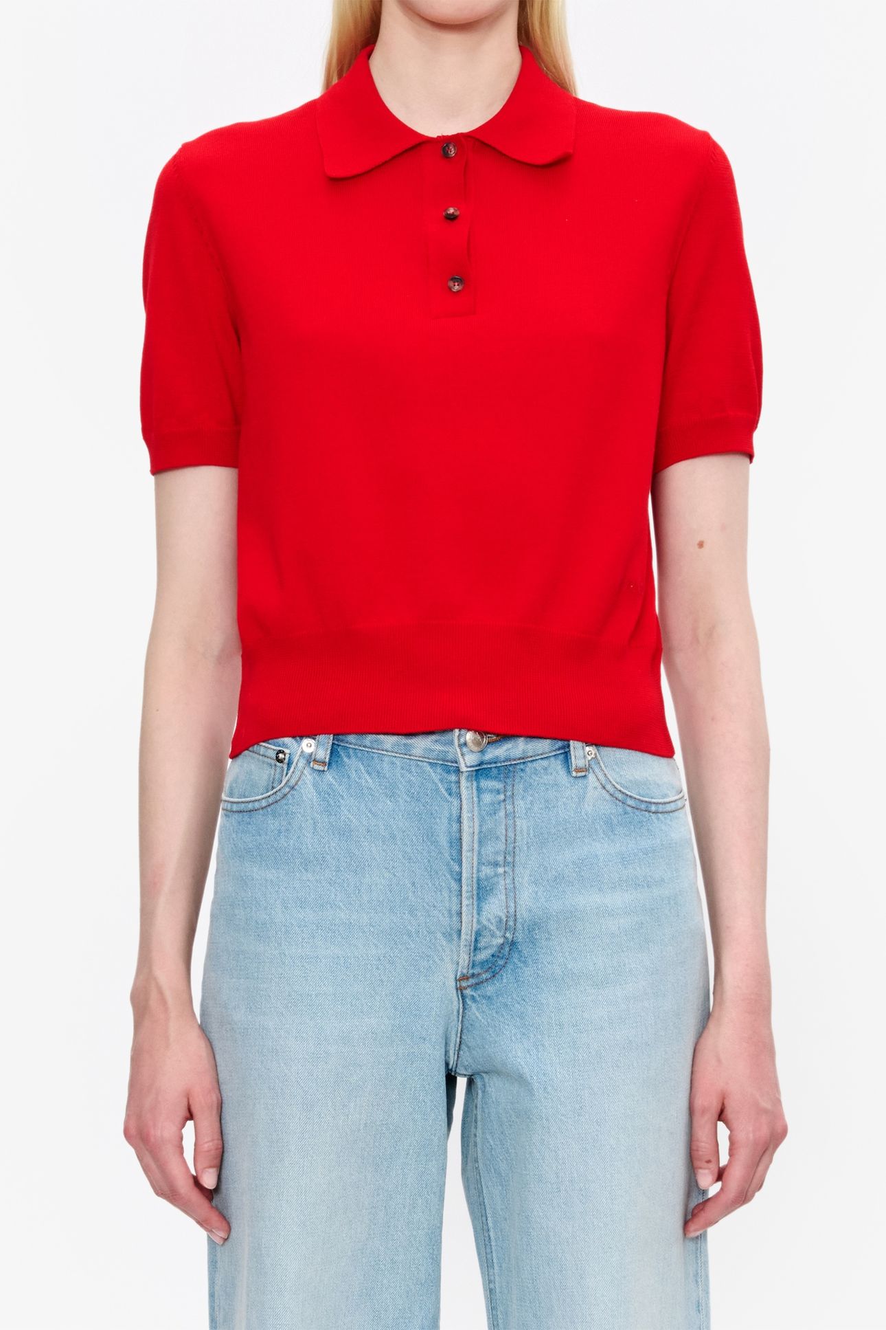 POLO SHORT SLEEVE RED 1