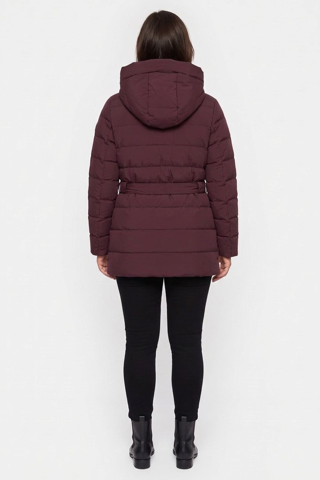 BELTED HORIZONTAL QUILTED MERLOT 2