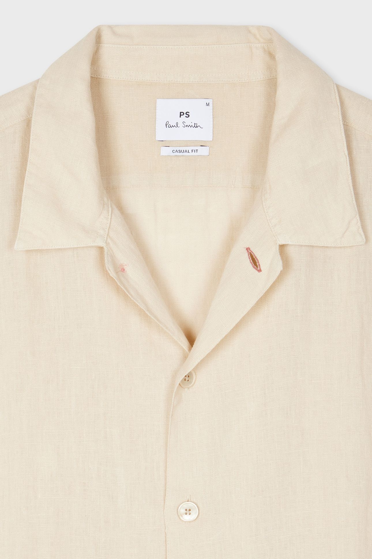MENS SS CASUAL FIT SHIRT LIGHT BEIGE 4