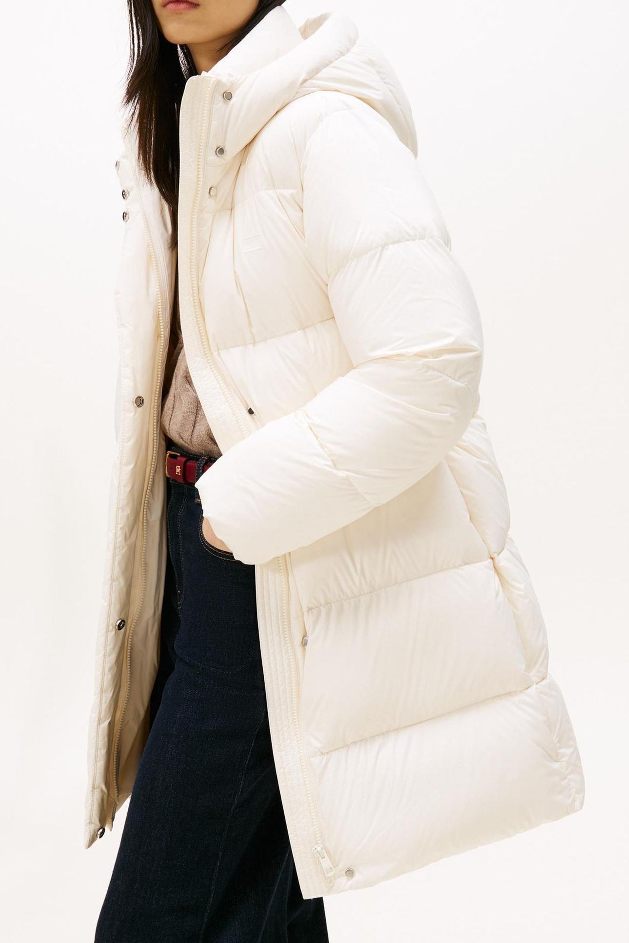 MODERN DOWN REG COAT IVORY SILK 3