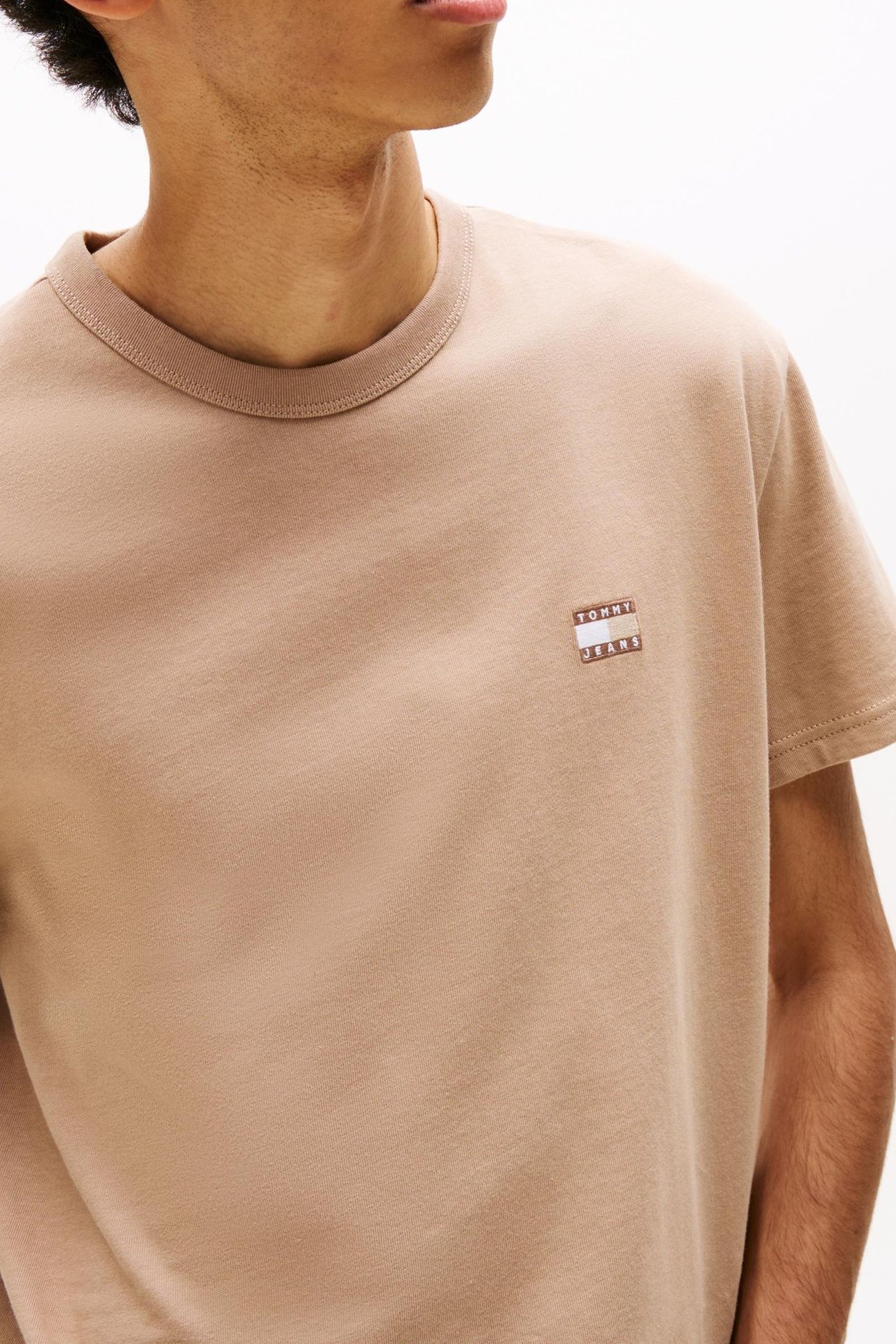 TJM REG BADGE TEE COASTAL TAUPE TONAL 5