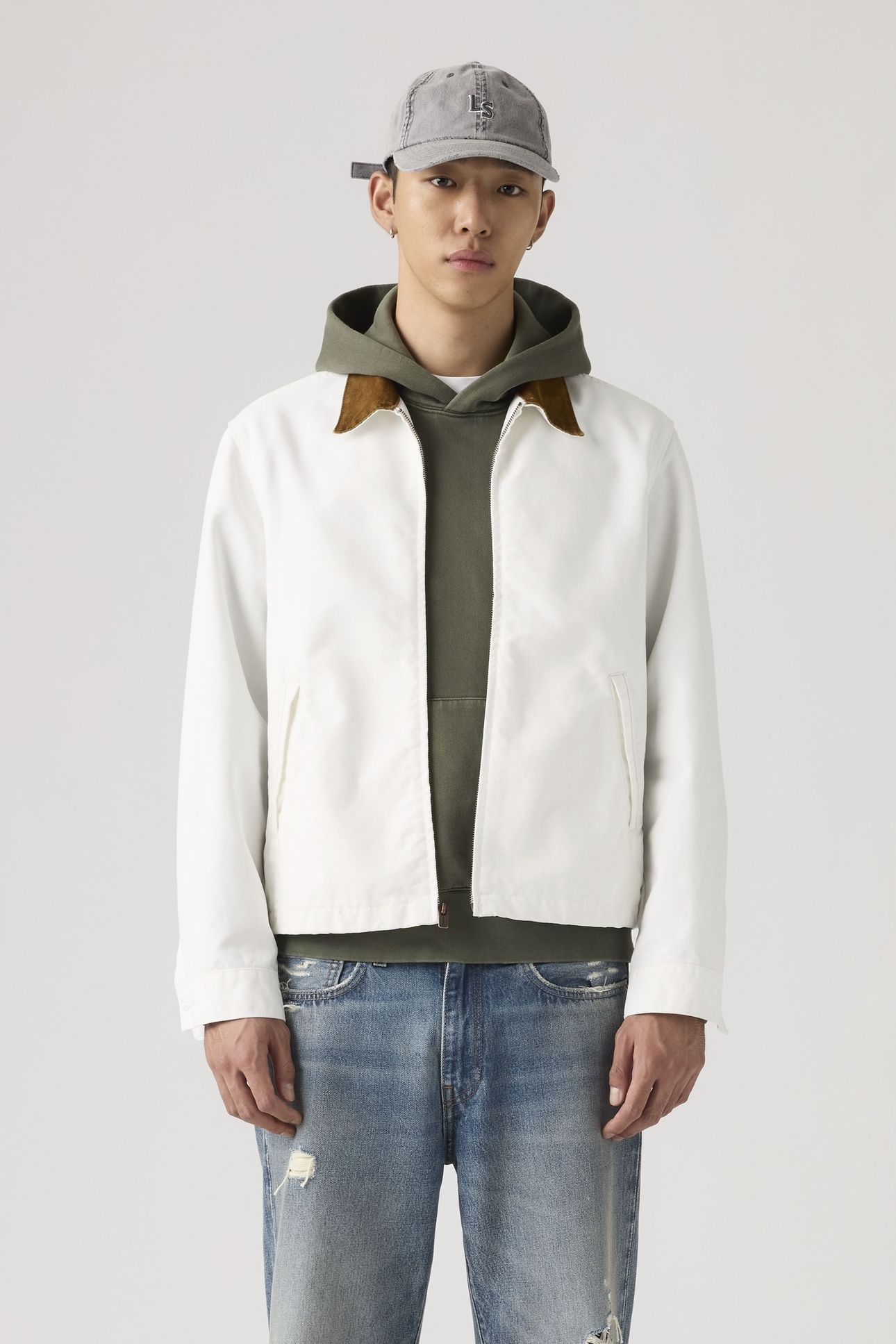MECHANICS FULL-ZIP JACKET COCONUT MILK 1